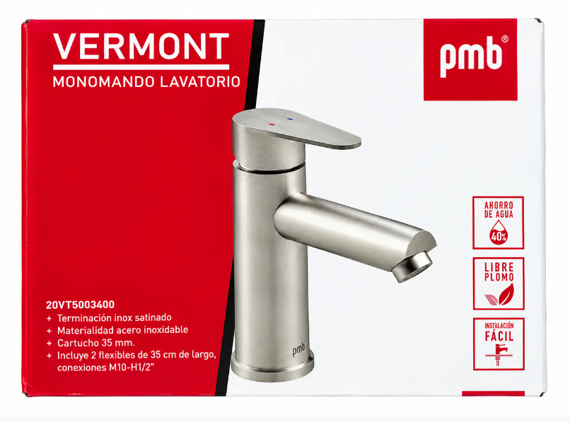 Monomando Lavamanos Línea Modern Inox -1