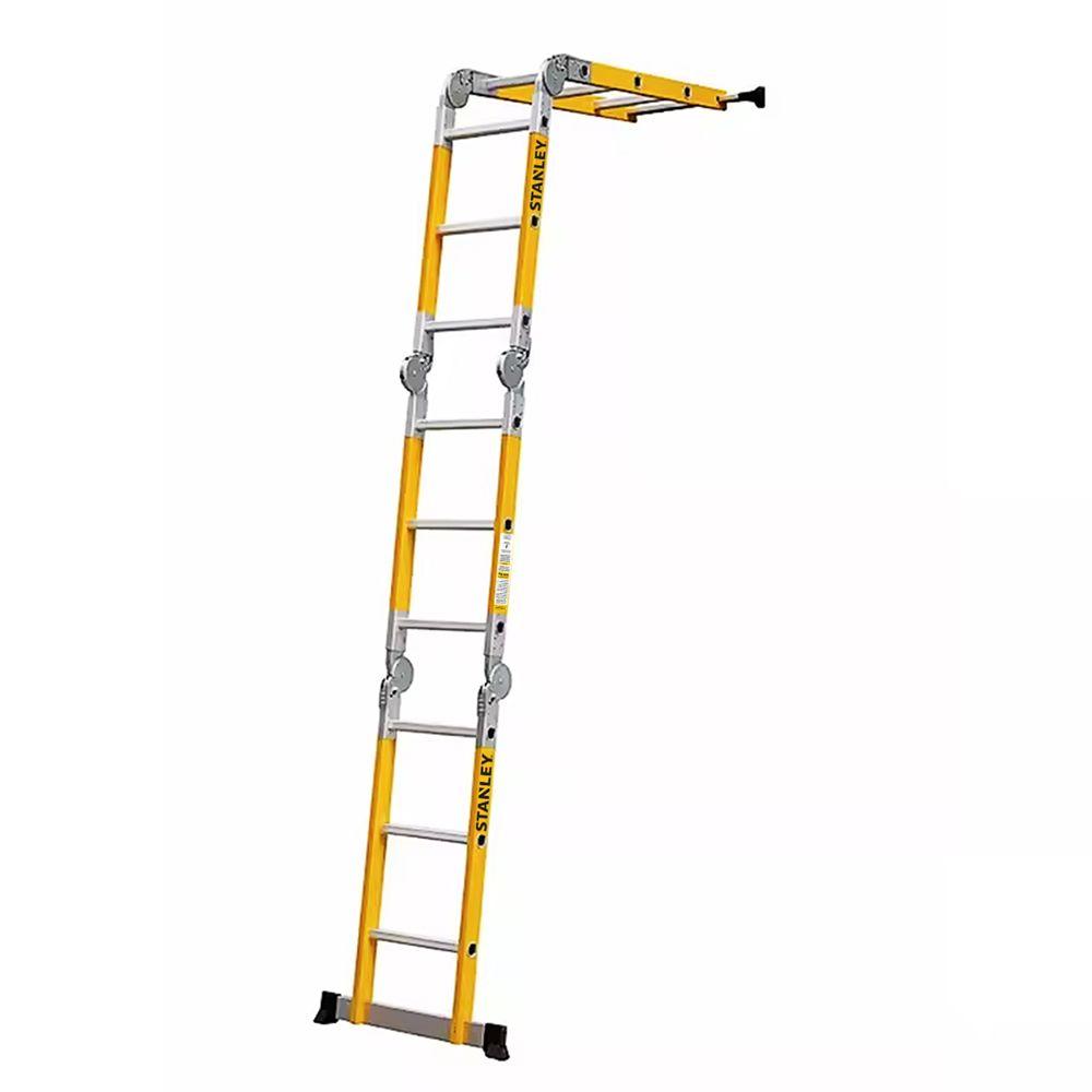 Escalera Stanley Articulada Dieléctrica 150Kg 4x3-3