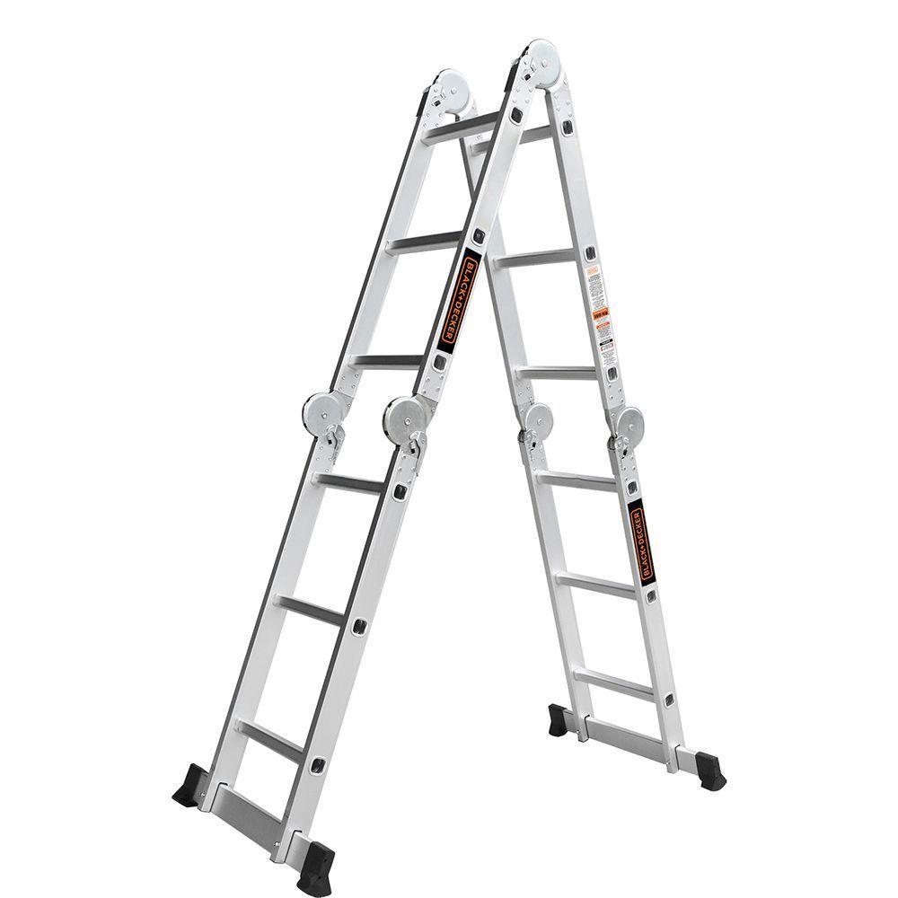 Escalera Black + Decker Articulada 4x3 150Kg-3