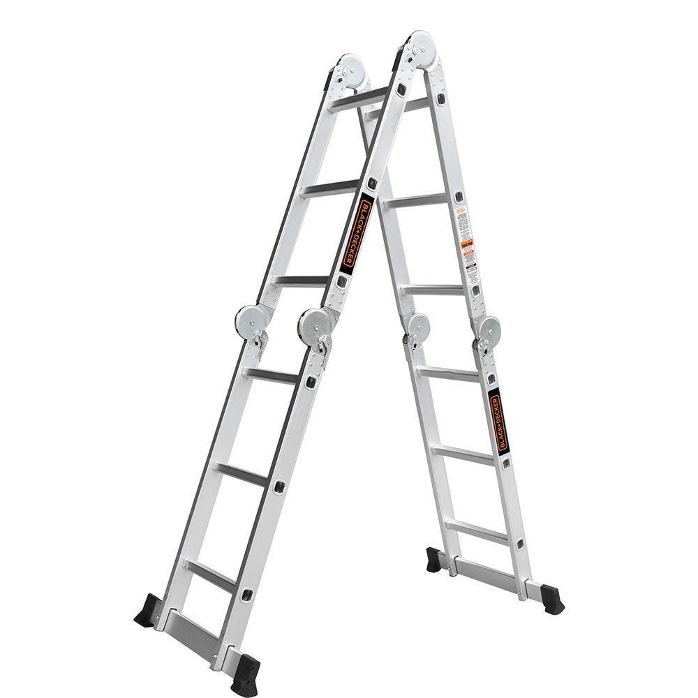 Escalera Black + Decker Articulada 4x3 150Kg-3