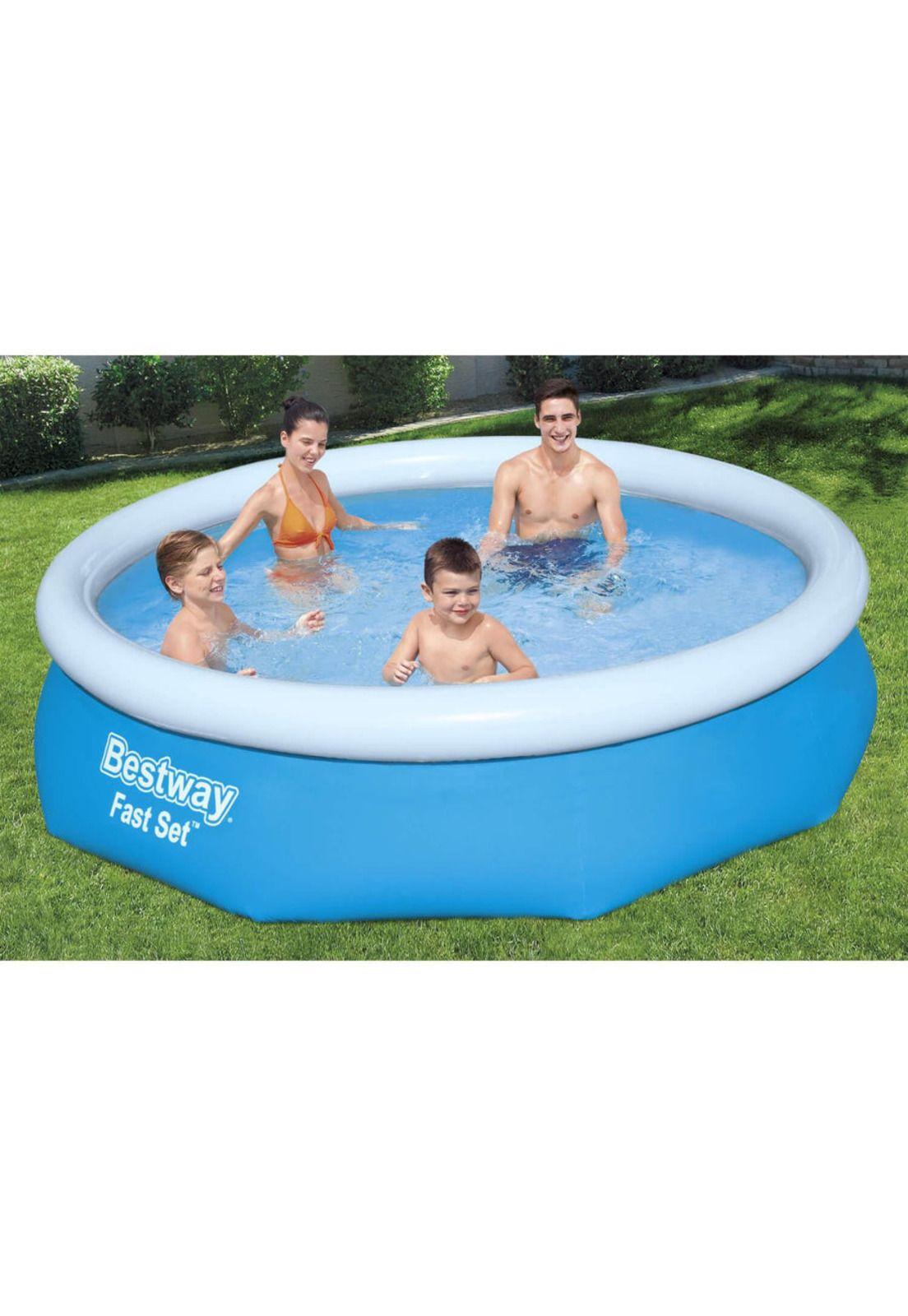 Piscina Bestway Redonda Fácil Armado 3.05x76cm Azul-2