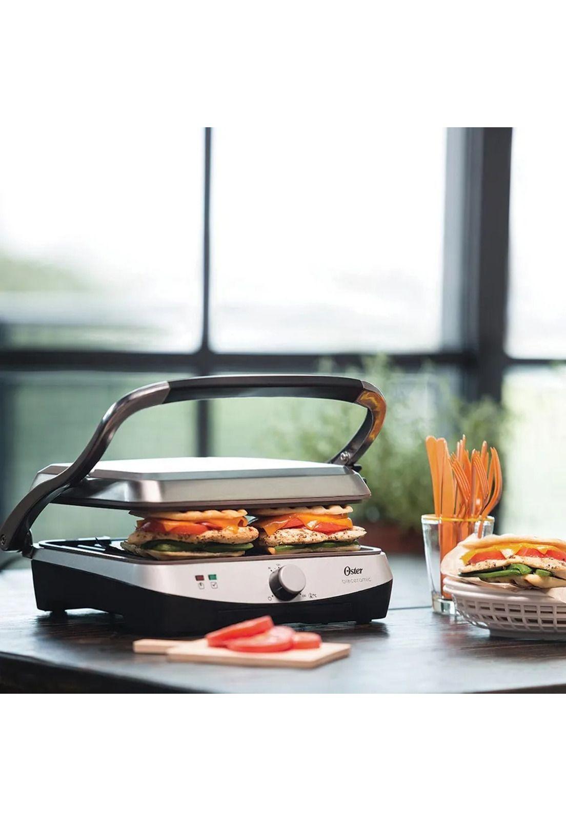 Oster Parrilla y Panini Revestimiento Bioceramic CKSTPA4881-4