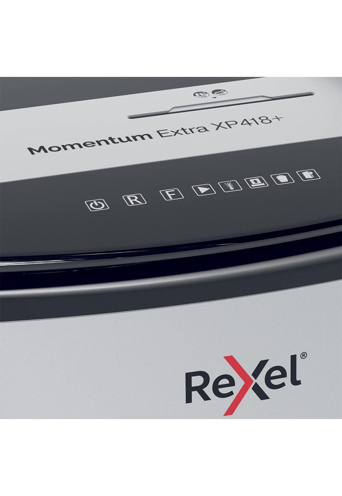 Trituradora Rexel Momentum Extra XP418+ Partículas 4x35mm P4 18 Hojas 45L-7