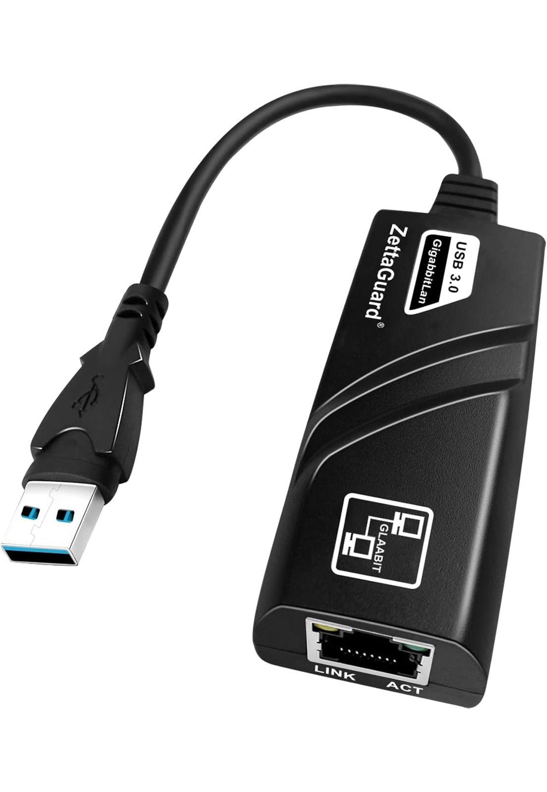 Adaptador USB 3.0 A Ethernet RJ45 Lan Gigabit 10/100/1000 Mbps-0