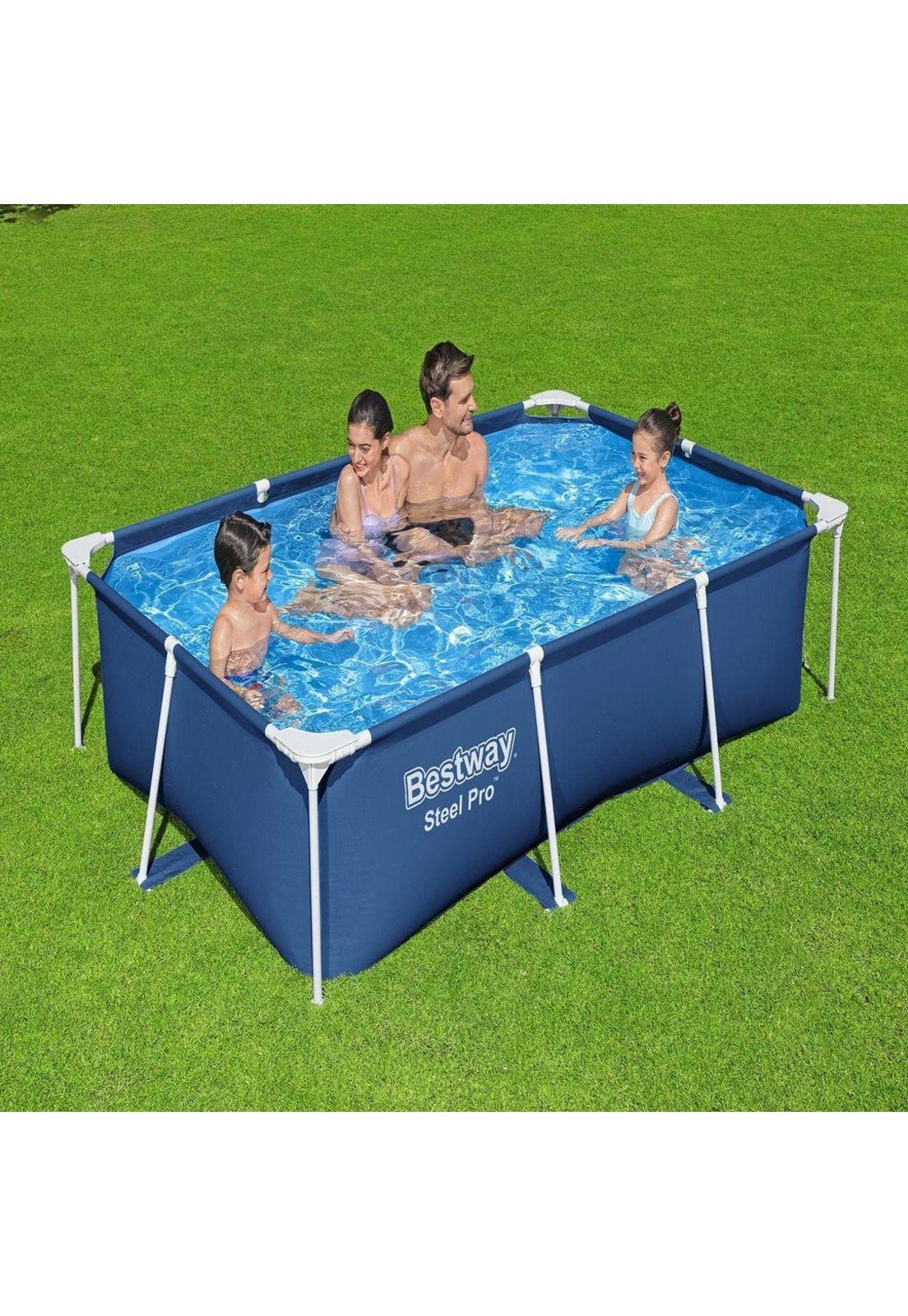 Piscina Bestway Rectangular Steel Pro 259x170x61cm Azul-1