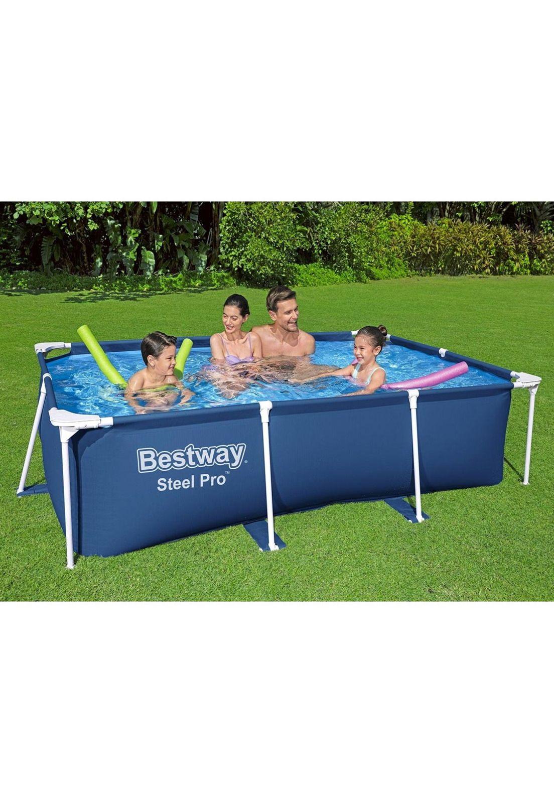 Piscina Bestway Rectangular Steel Pro 259x170x61cm Azul-3