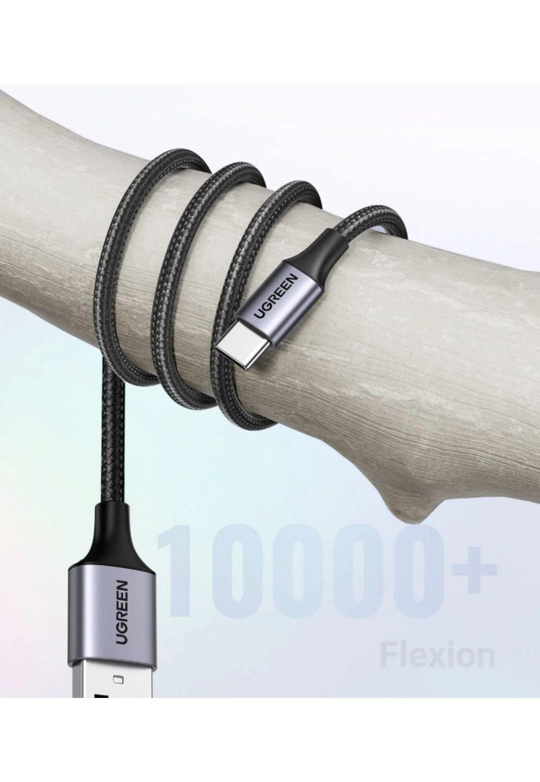 Cable Ugreen USB tipo C de nailon trenzado 30 cm-2