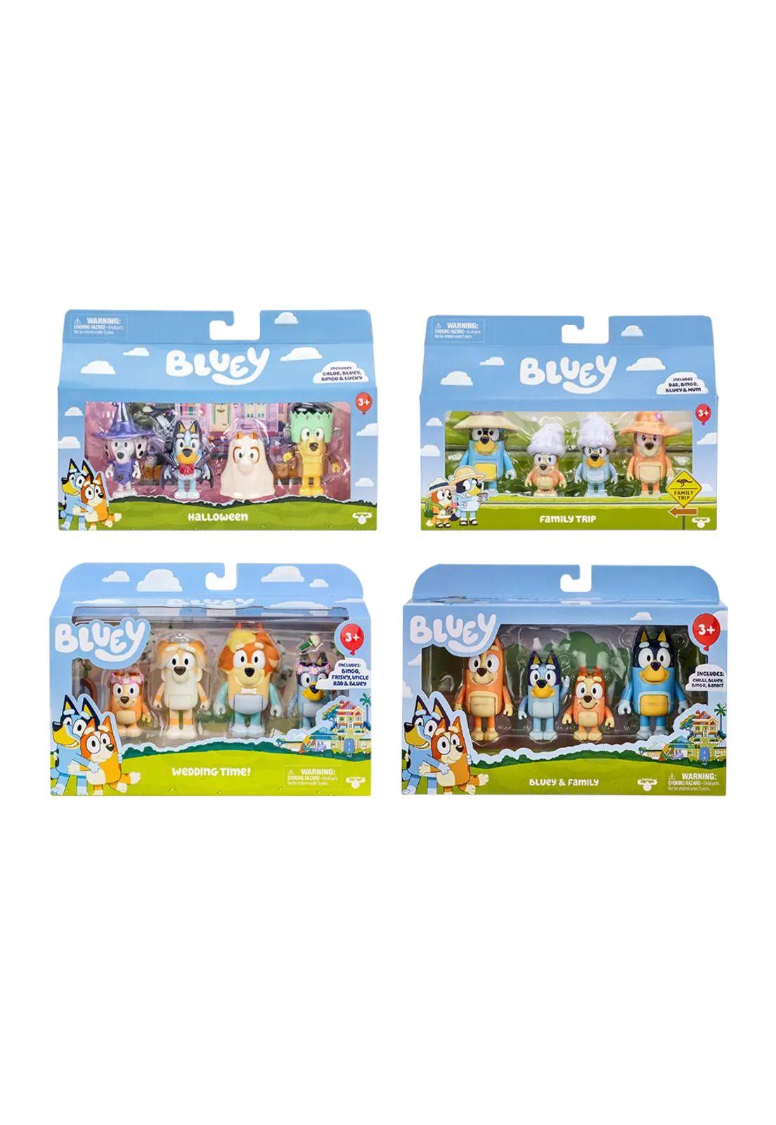 Bluey Set 4 Figuras Family Bluey Aleatorio-0