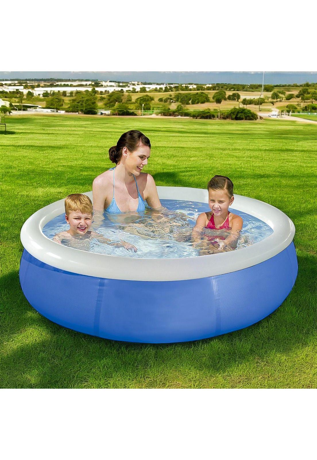 Piscina Bestway Redonda Fácil Armado 168x51cm Azul-3