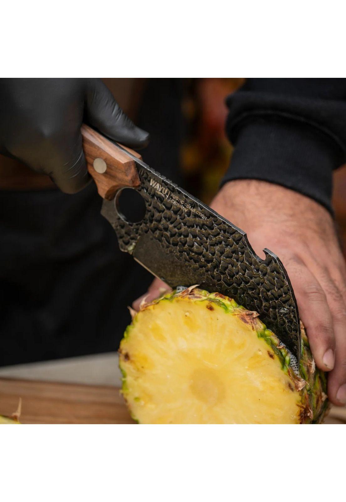 Wayu Cuchillo Serbian con Funda Rustic Colecction-4