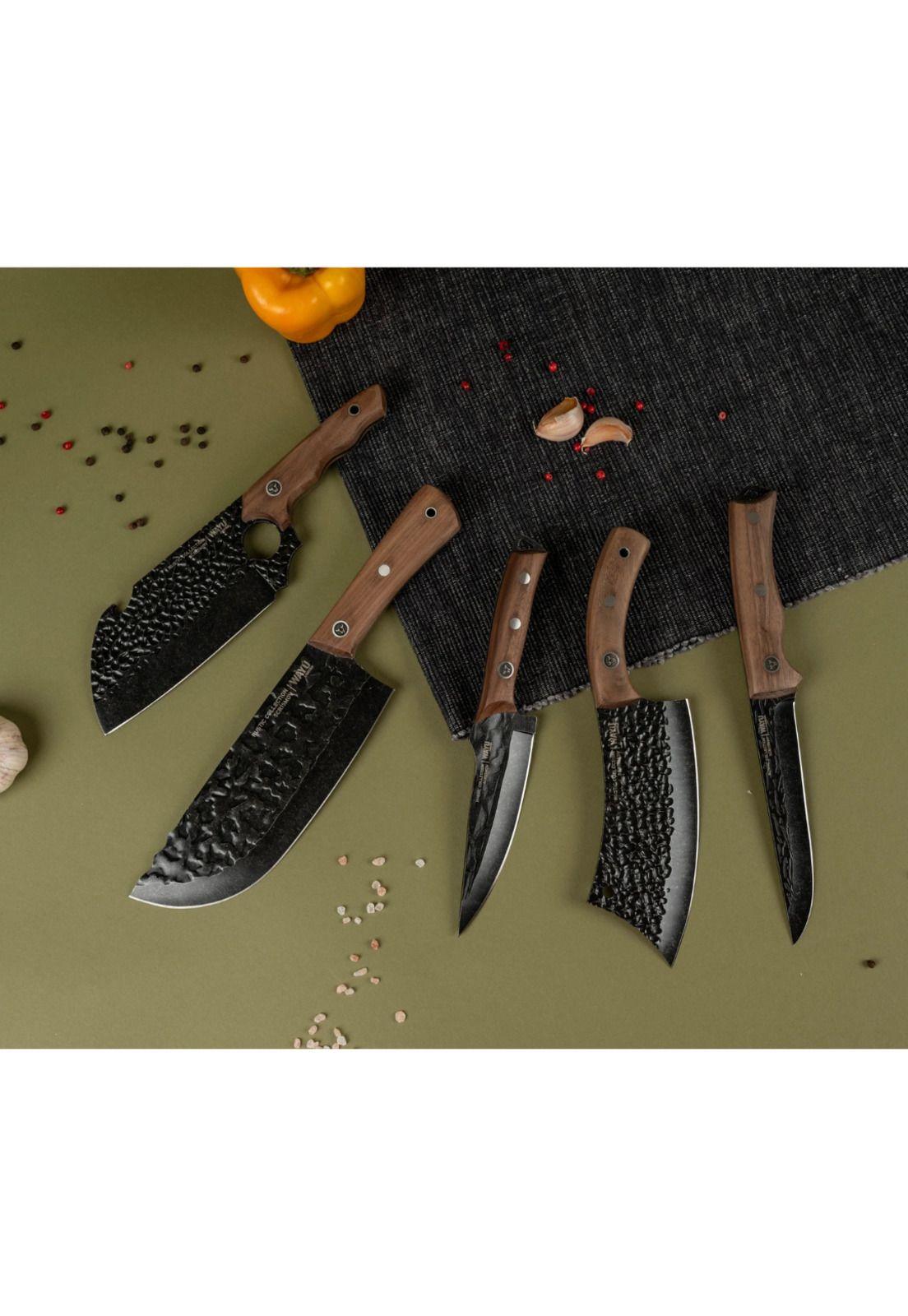 Wayu Cuchillo Serbian con Funda Rustic Colecction-5