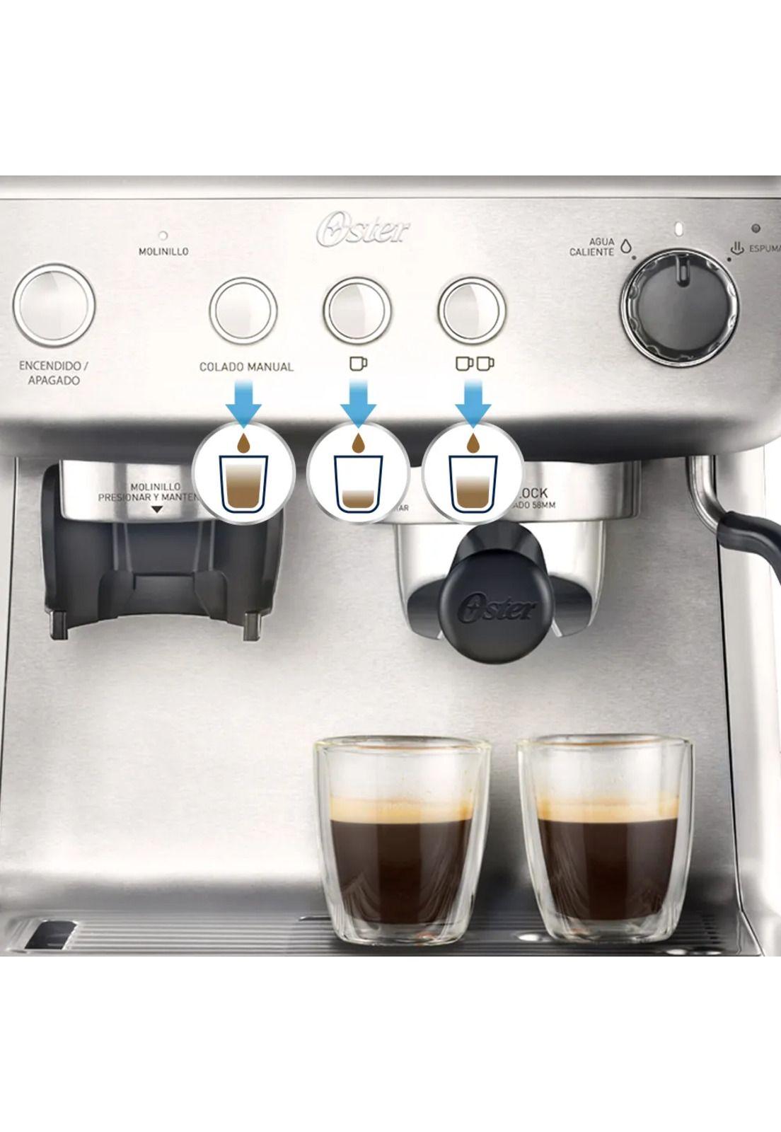 Oster Cafetera para Espresso Perfect Brew 15 Bares con Molino Integrado BVSTEM7300-4