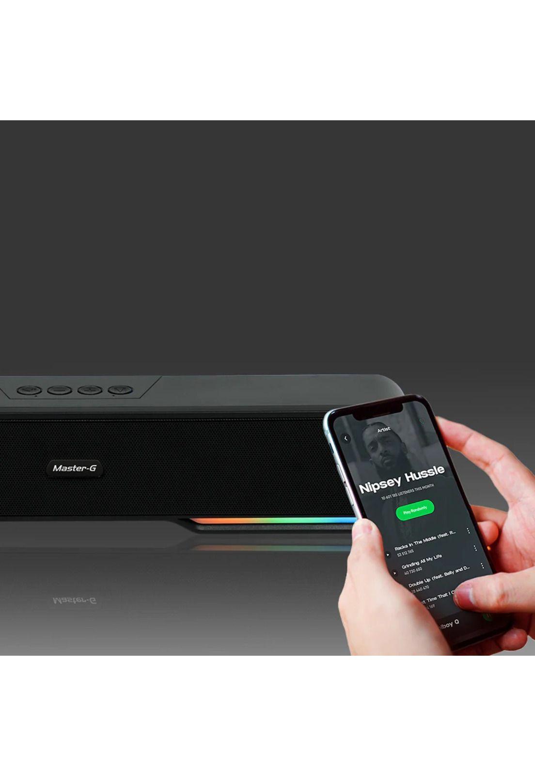 Master-G Soundbar Parlante Gamer Bluetooth Luces RGB 1200mAh-5