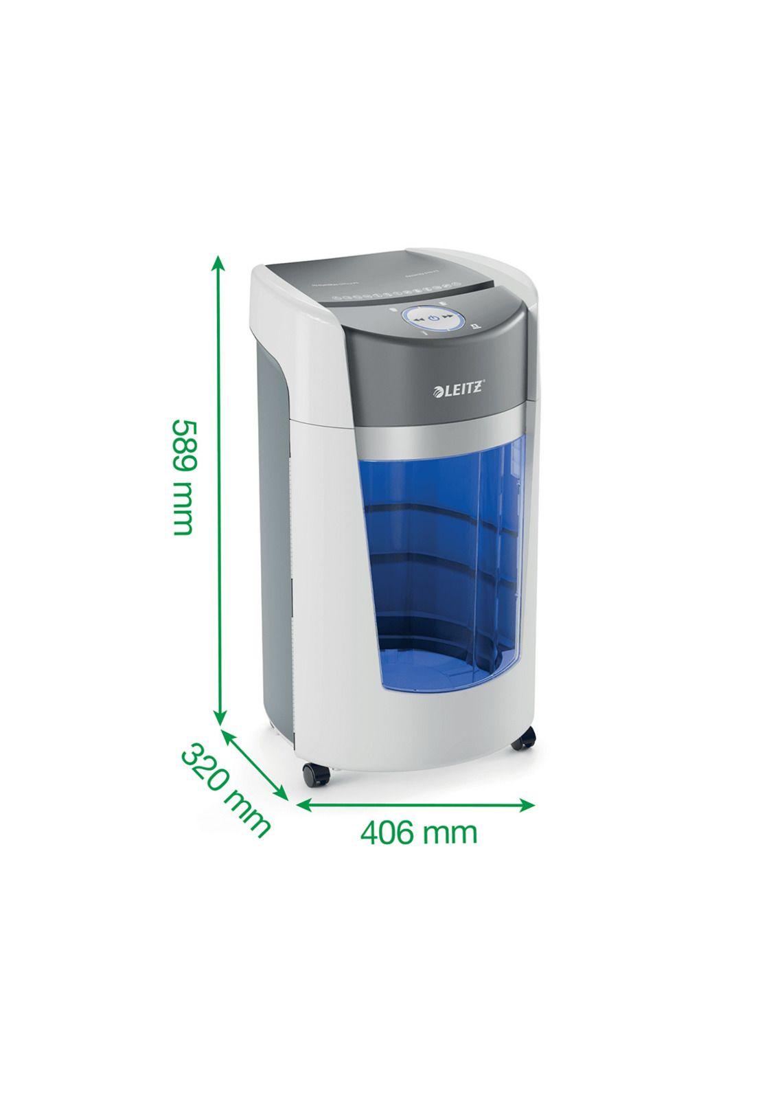Trituradora Leitz IQ OptiMax Office Microcorte P5 10 Hojas 35L-6