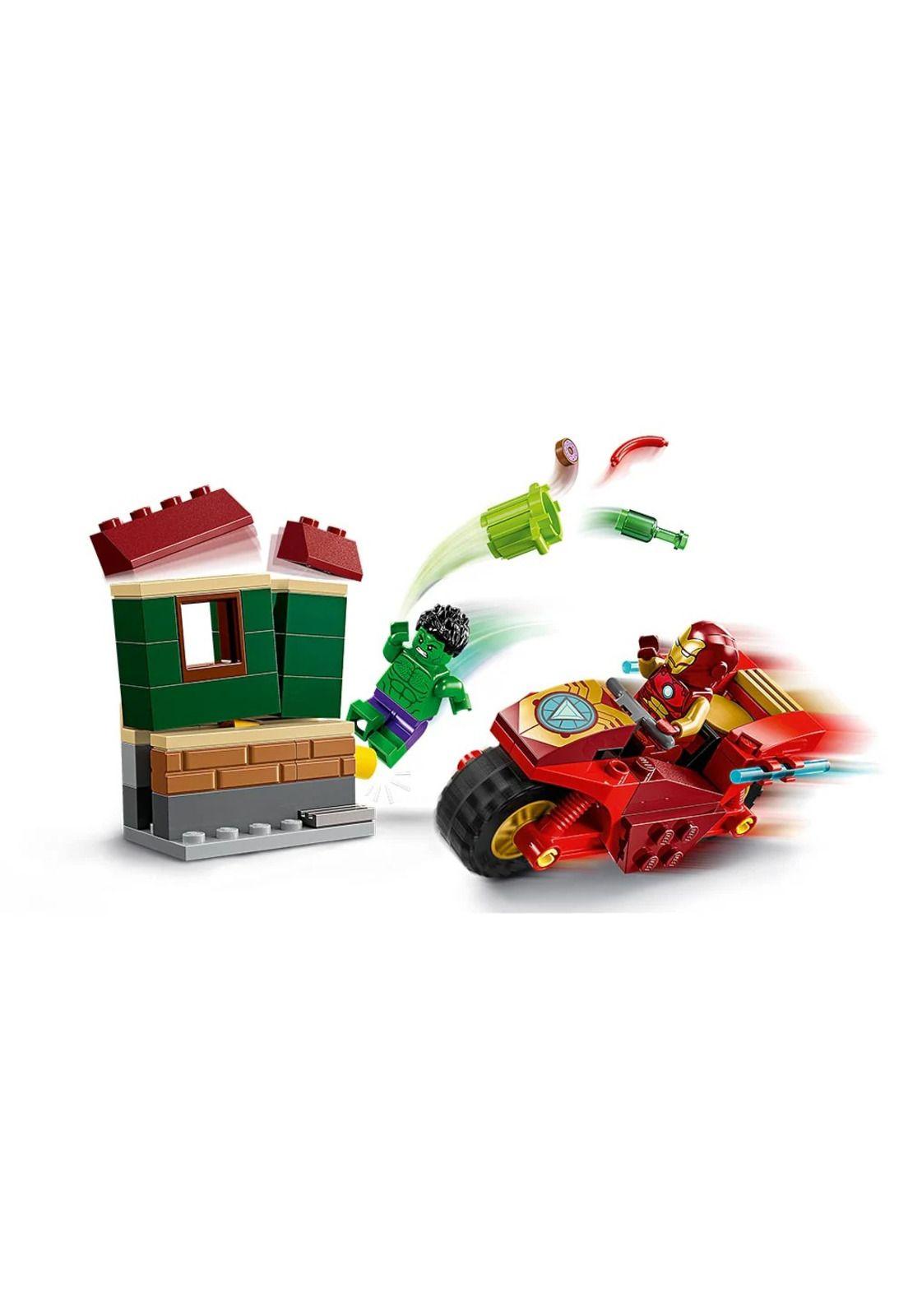 LEGO Marvel Iron Man con Moto y Hulk - 76287-2