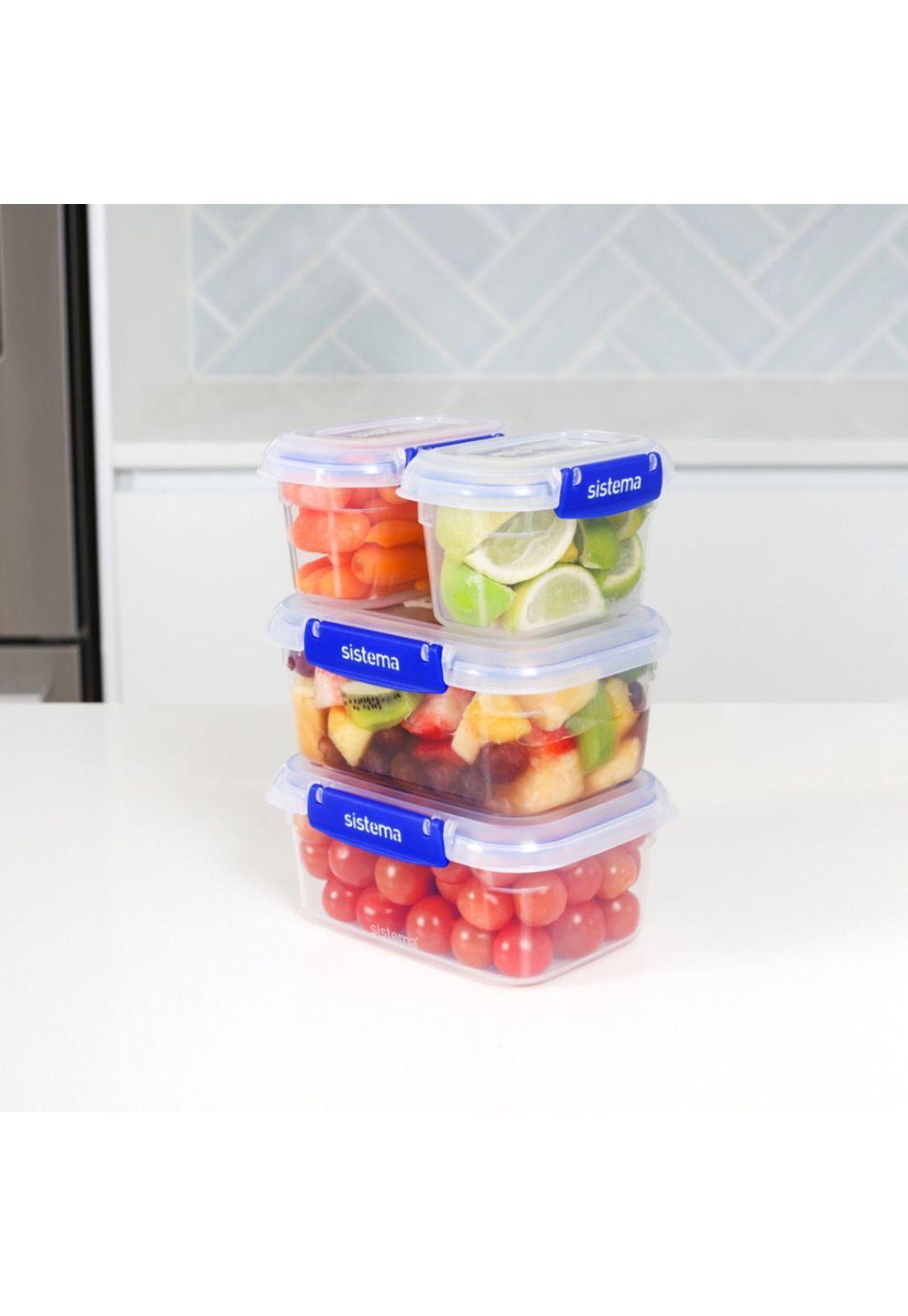 Set de 4 Contenedores Sistema Klip It Plus 400ML y 1L-2