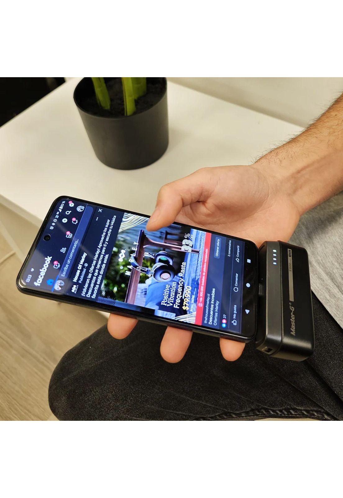 Master-G Cargador Portátil Power Bank Pocket 5000mAh USB-C - Negro-4