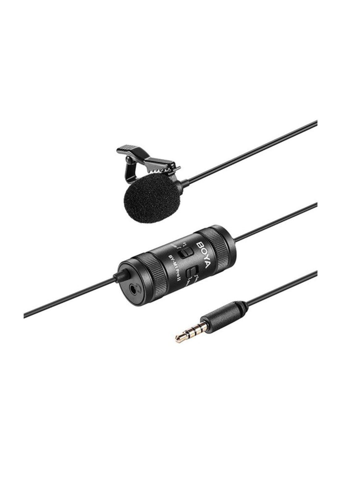 Boya BY-M1 Pro II Micrófono Lavalier con Salida de Audífonos-1