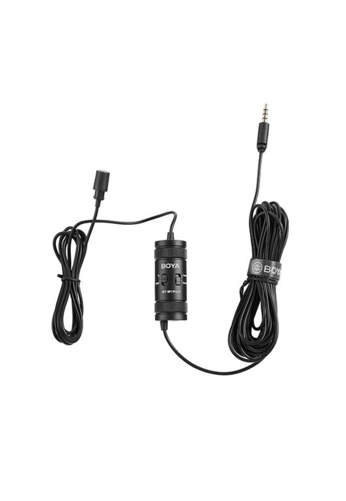 Boya BY-M1 Pro II Micrófono Lavalier con Salida de Audífonos-4