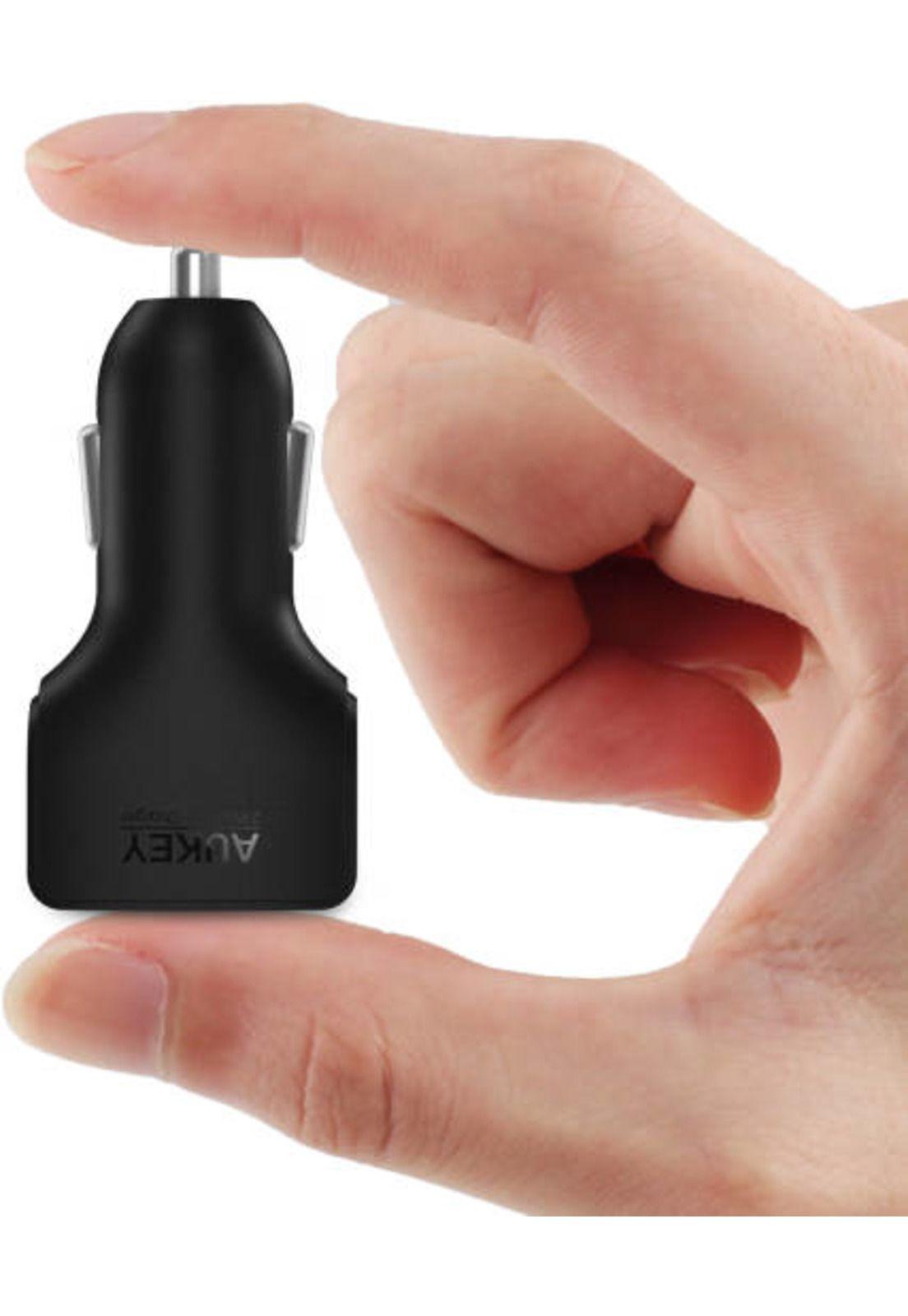 AUKEY Cargador de vehículo 2 puertos USB Aipower Negro - CC-S3-3