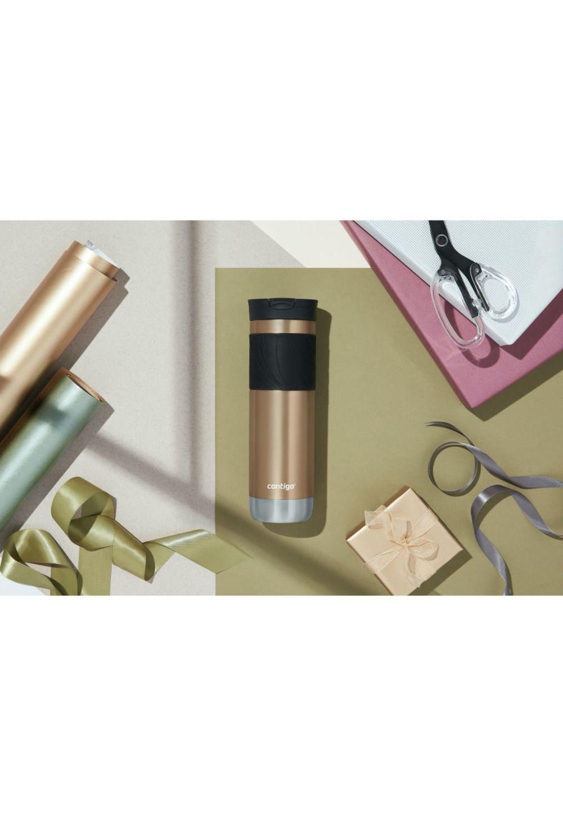 Contigo Mug Byron 2.0 Snapseal Acero Inoxidable 710ML - Dorado Chardonnay-3