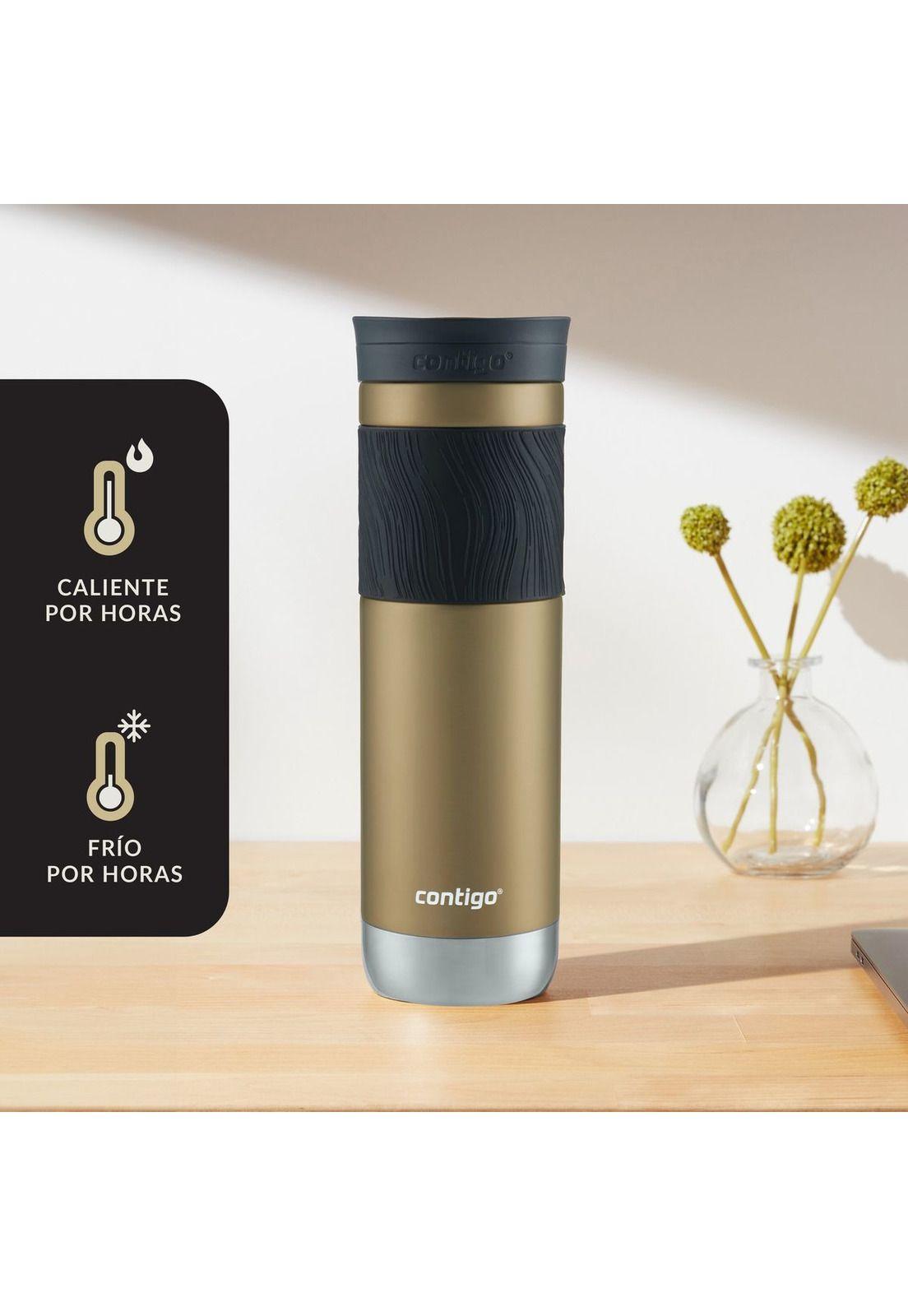 Contigo Mug Byron 2.0 Snapseal Acero Inoxidable 710ML - Dorado Chardonnay-4
