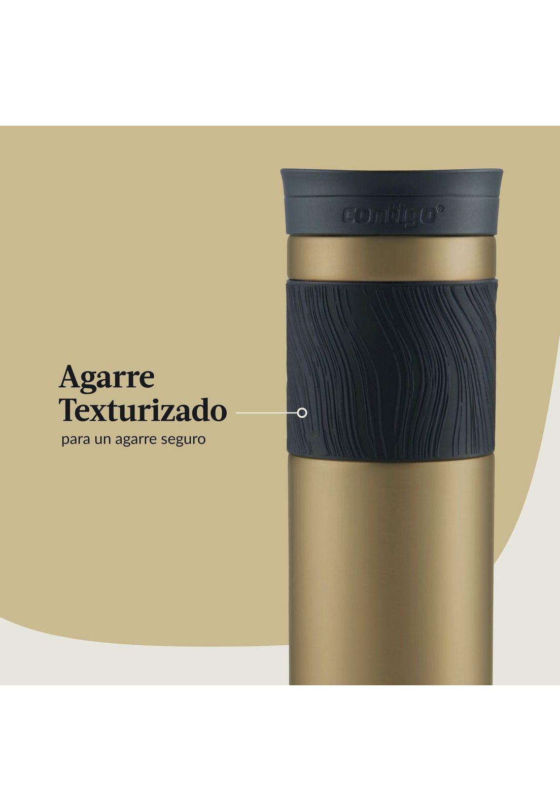 Contigo Mug Byron 2.0 Snapseal Acero Inoxidable 710ML - Dorado Chardonnay-5
