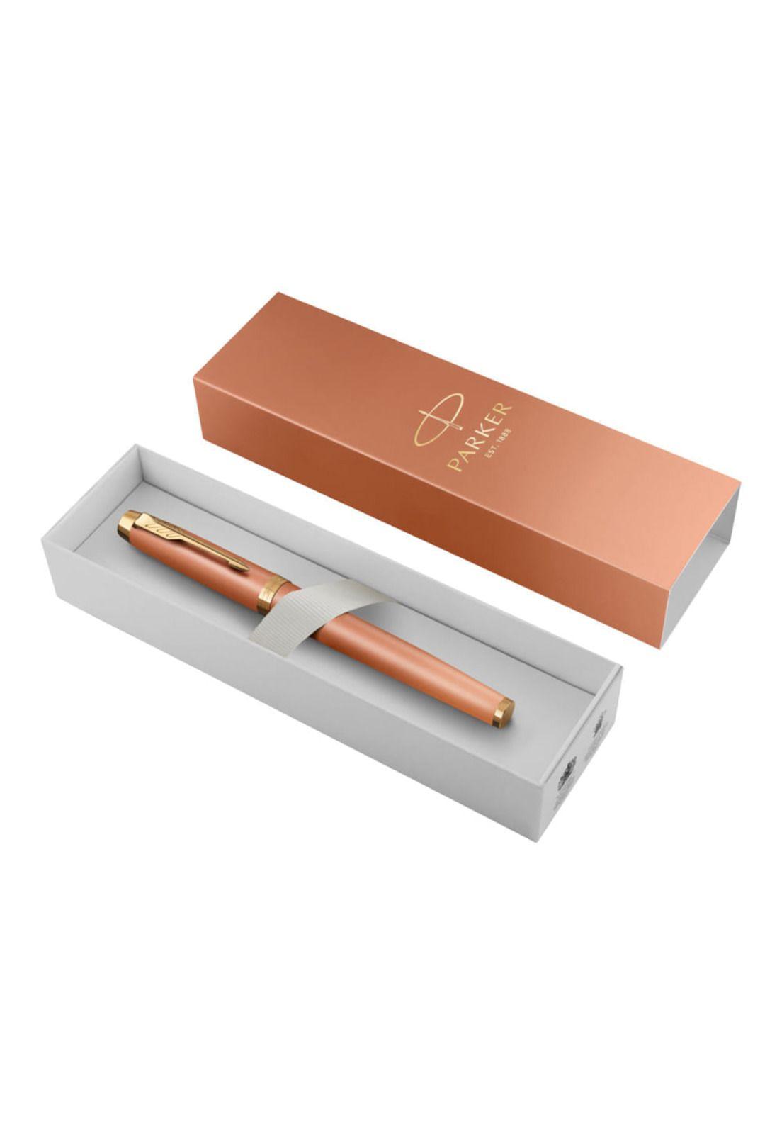 Parker IM Writing Rituals Pluma Estilográfica Acabado Naranja Degradado y  Adornos Dorados-4