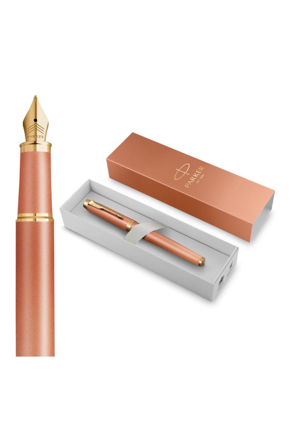 Parker IM Writing Rituals Pluma Estilográfica Acabado Naranja Degradado y  Adornos Dorados-5