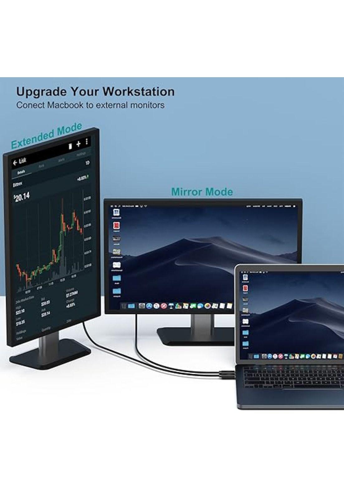 Ugreen Cable de Video USB-C 1.5M Displayport 4K/30HZ Negro-2