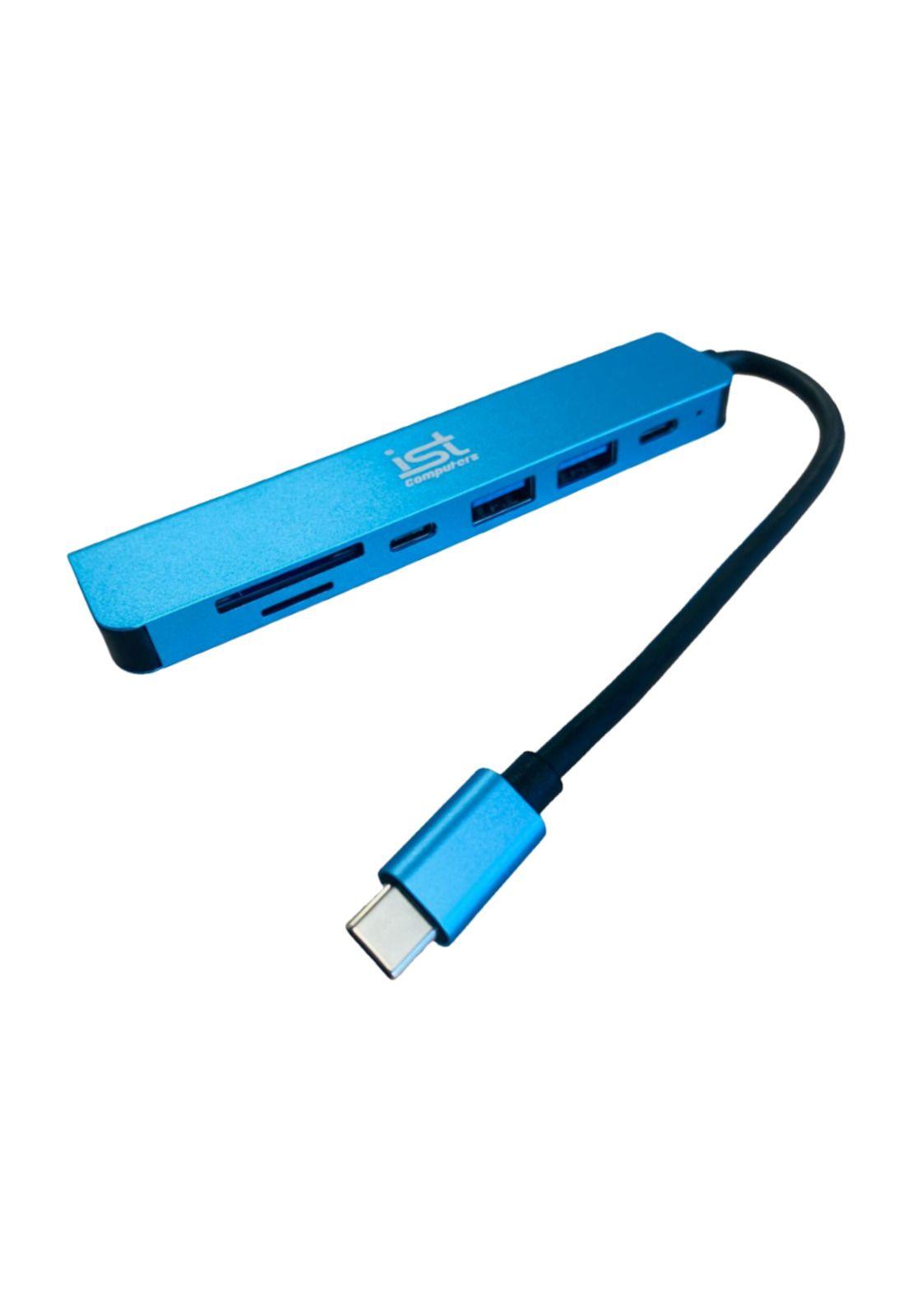 HUB USB-C Multipuerto 7 en 1 - Azul-0