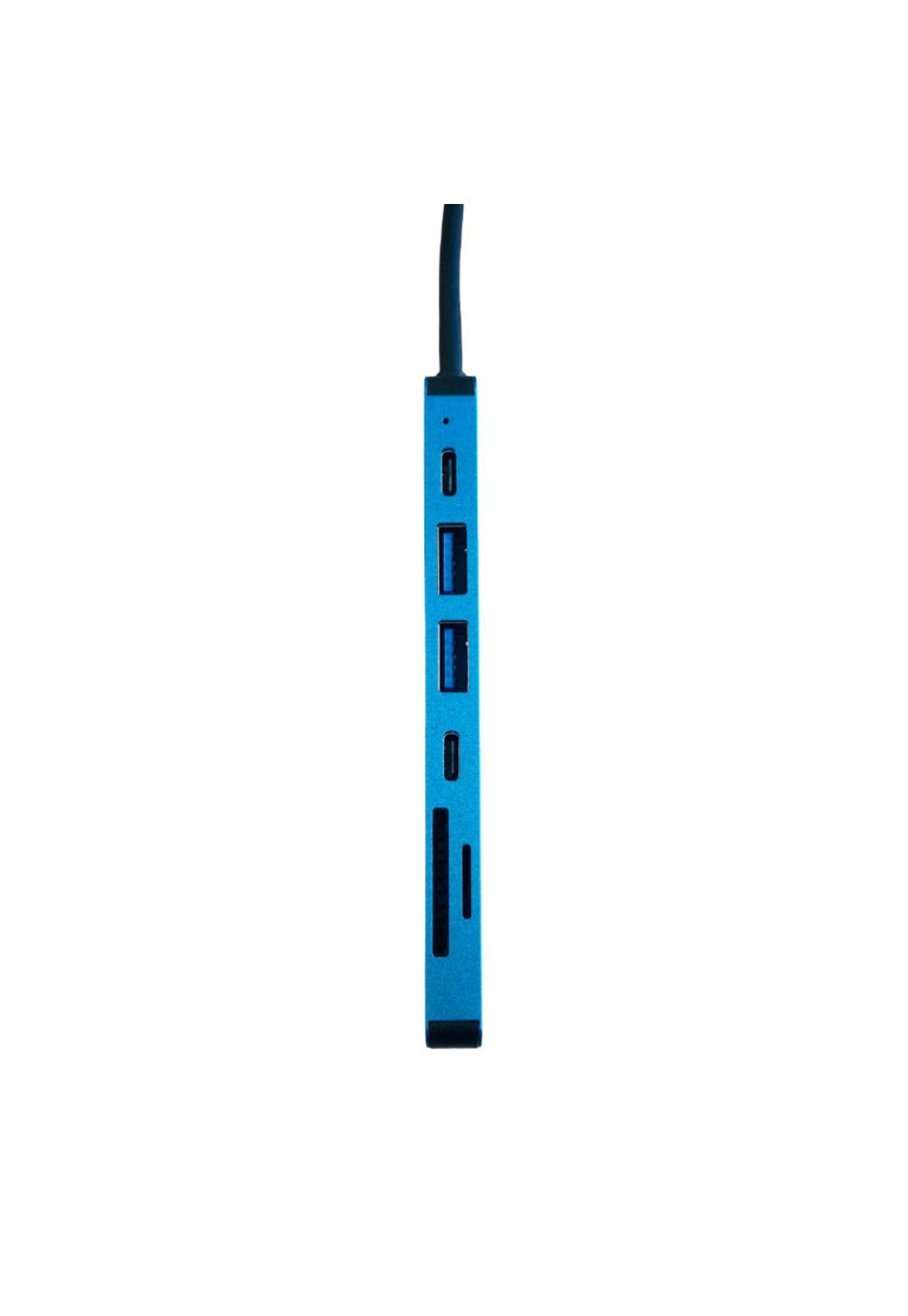 HUB USB-C Multipuerto 7 en 1 - Azul-1