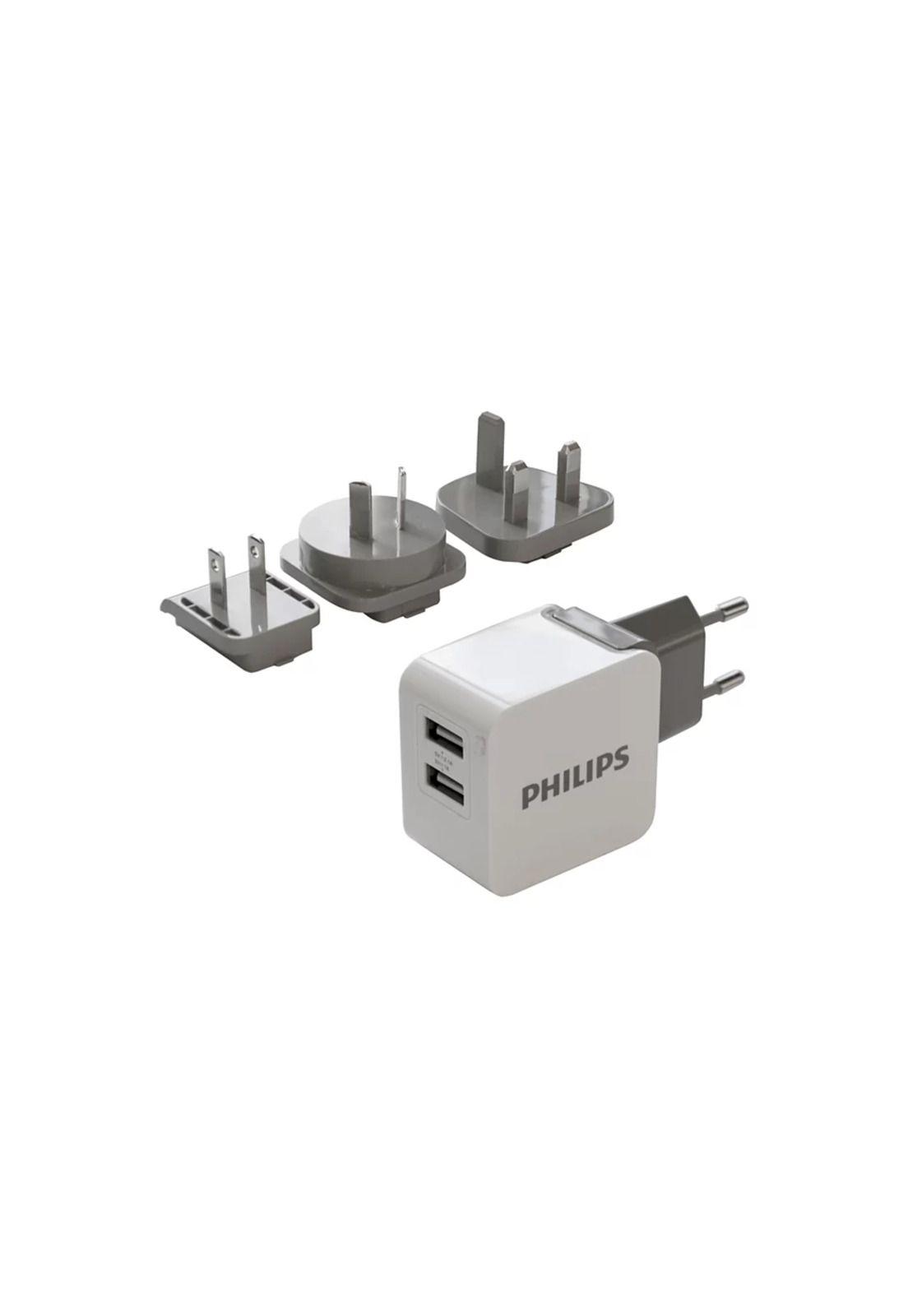 Cargador de Viaje Ultrarrápido de 2 USB-A Philips-0