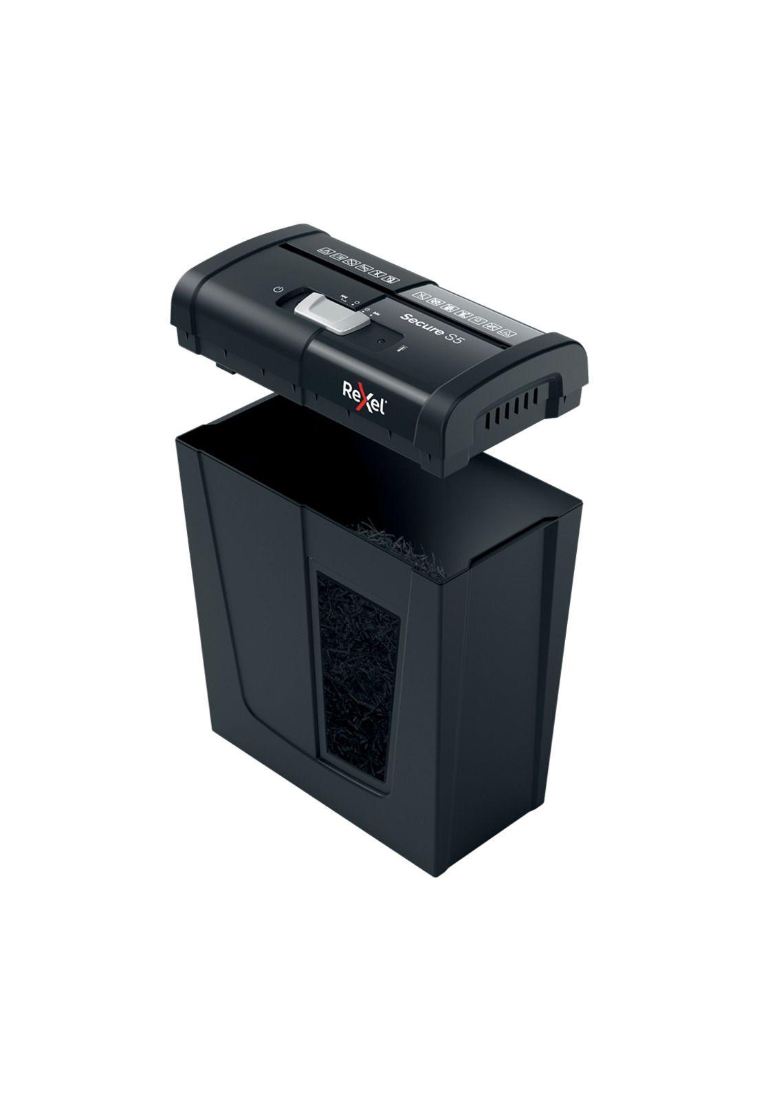 Trituradora Rexel Secure S5 Tira 6mm P2 5 Hojas 10L-4