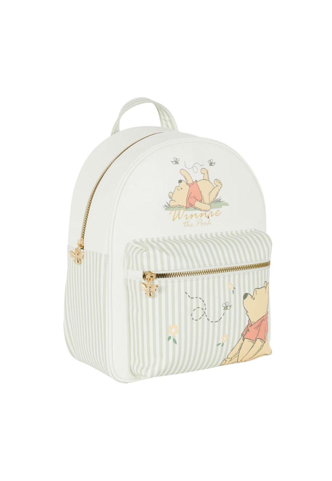 Primark Winnie The Pooh Mochila 24x30x12cm - Blanco/Verde claro-1