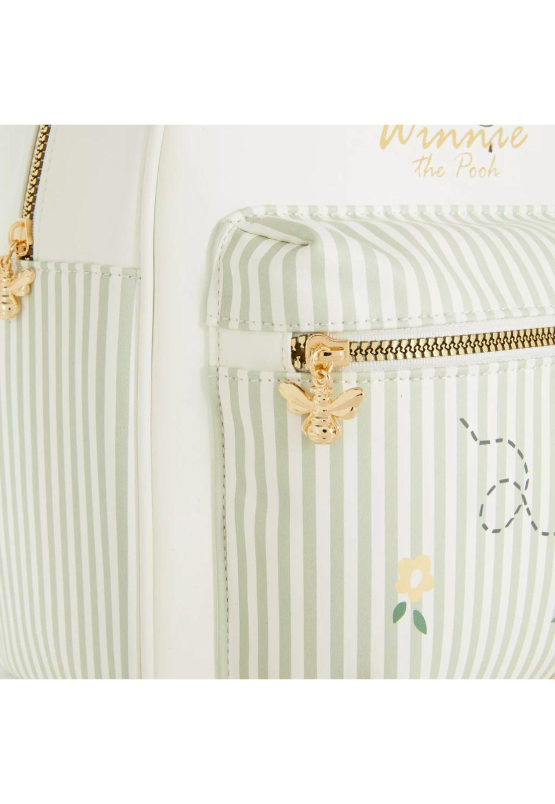Primark Winnie The Pooh Mochila 24x30x12cm - Blanco/Verde claro-3