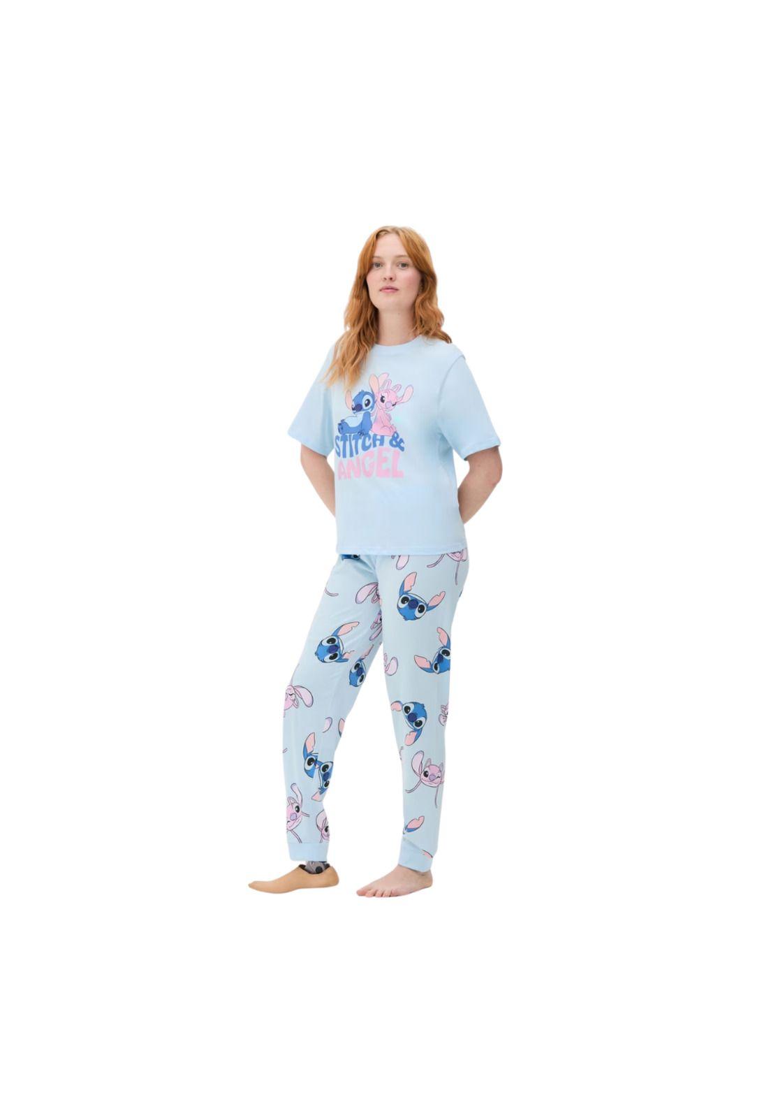 Primark Stitch Pijama 2 Piezas Talla S - Celeste-3