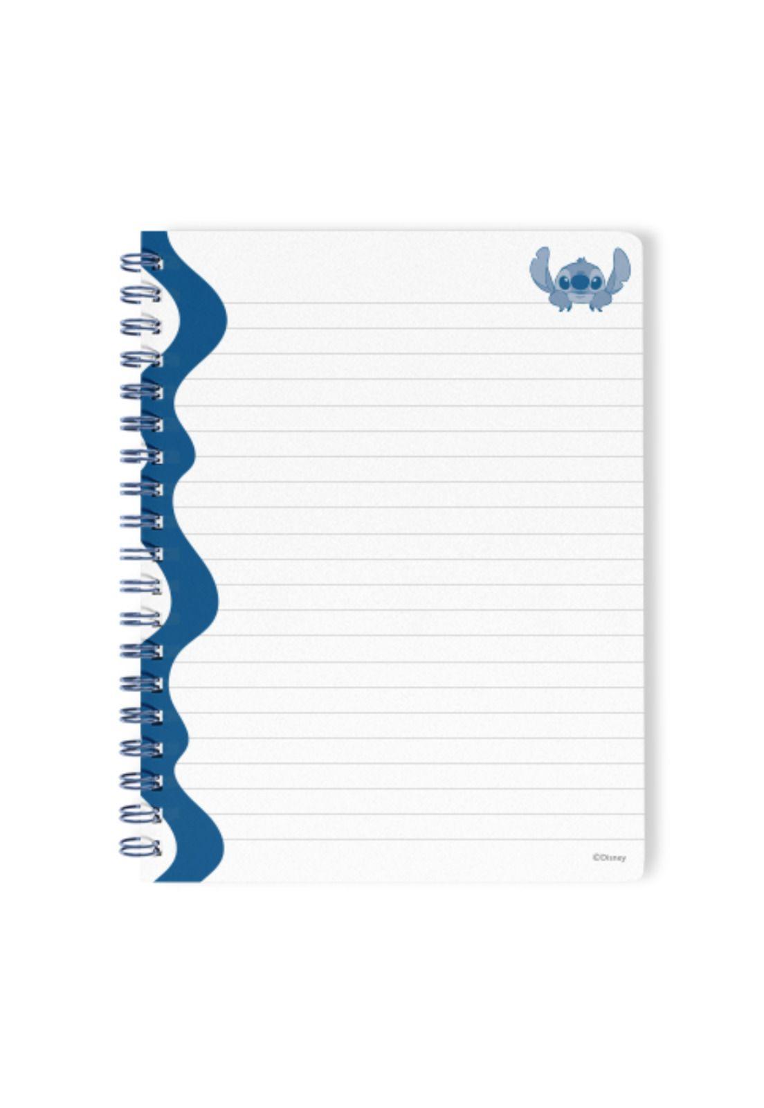 Mooving Libreta Espiral Stitch Hojas Lineadas A5 96 Hojas - Azul-2
