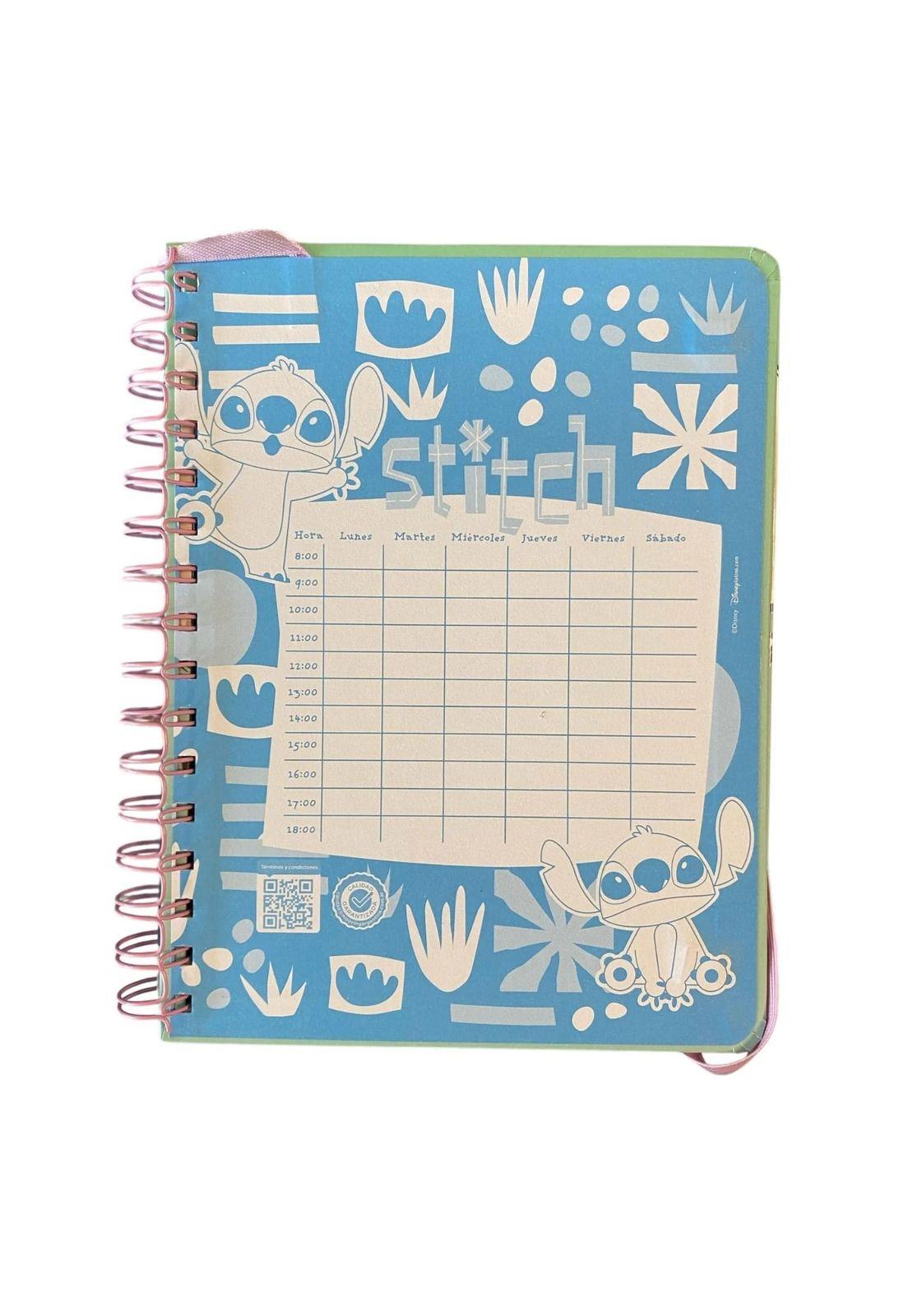 Mooving Libreta Espiral Stitch Hojas Lineadas A5 96 Hojas - Azul-3