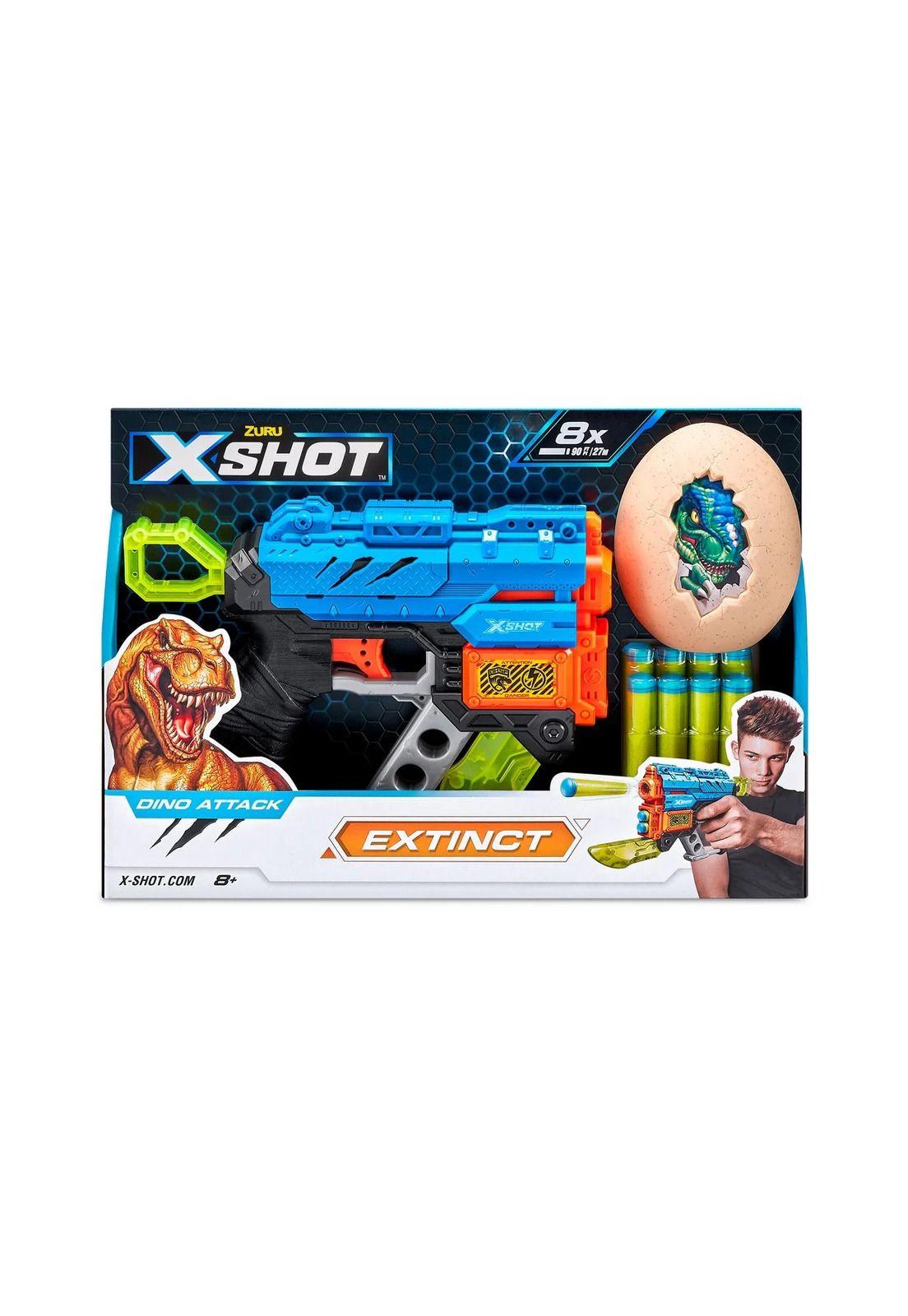 X-Shot Lanzador Dino Attack Extinct con 8 Dardos y 1 Huevo-3