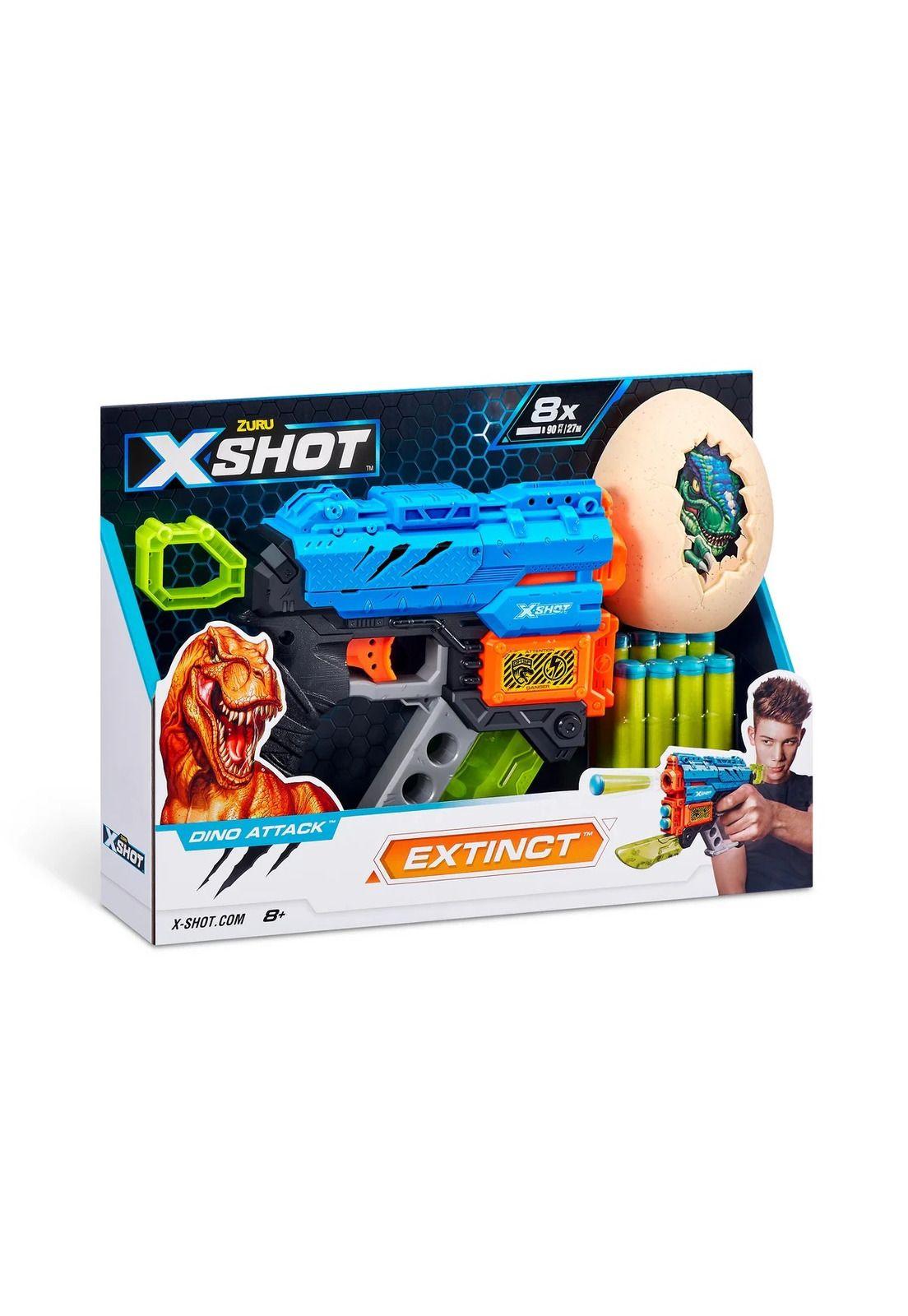 X-Shot Lanzador Dino Attack Extinct con 8 Dardos y 1 Huevo-4