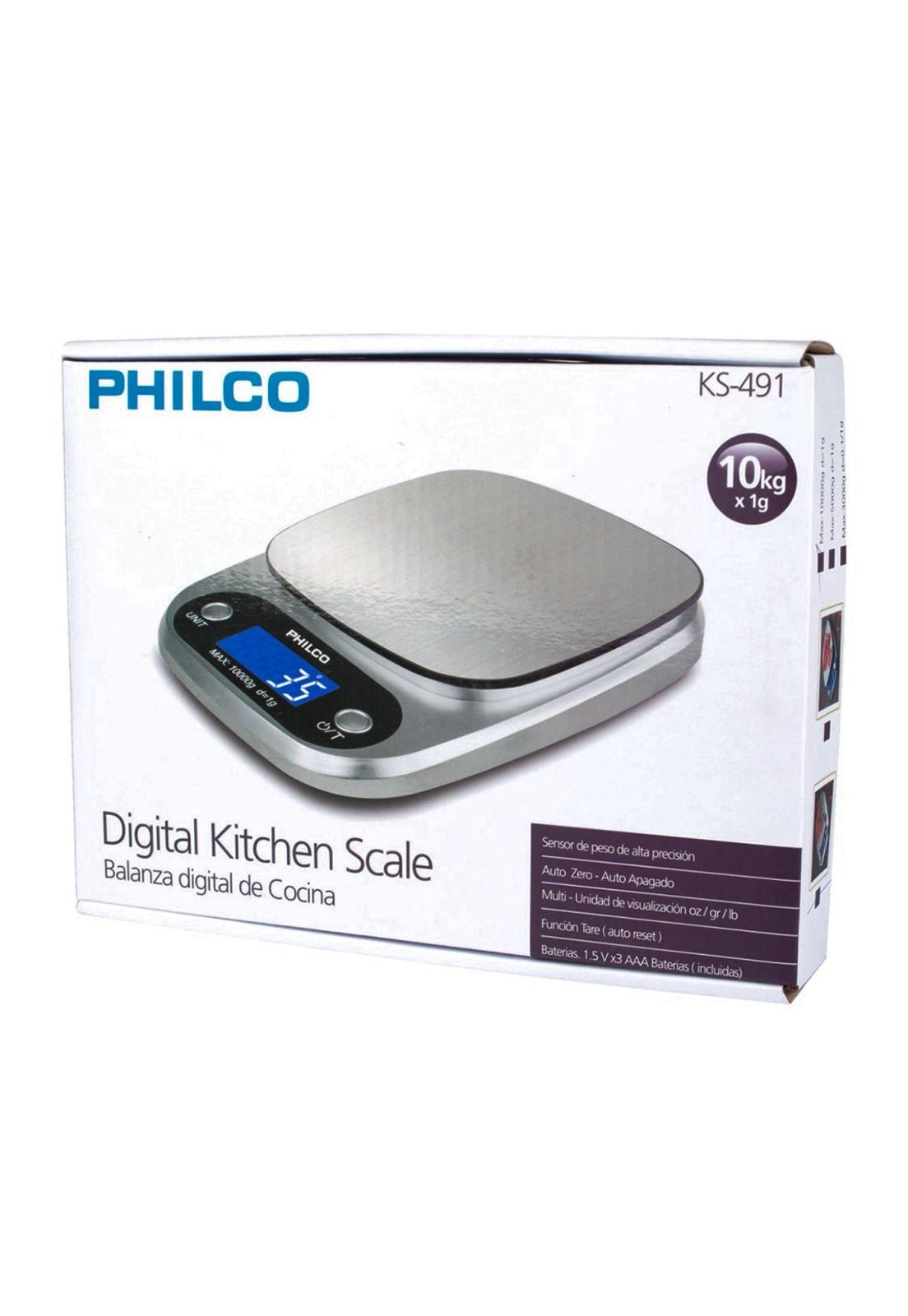 Philco Balanza Digital Cocina 0.1 a 10 KG KS491-3