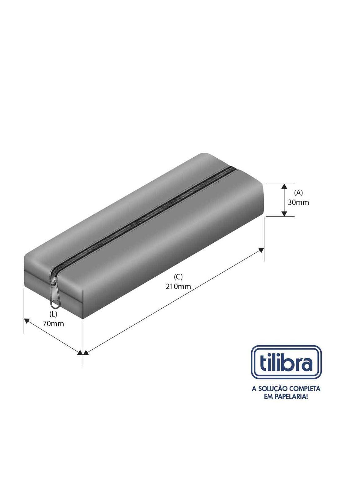 Tilibra Estuche Flat Academie Negro-4