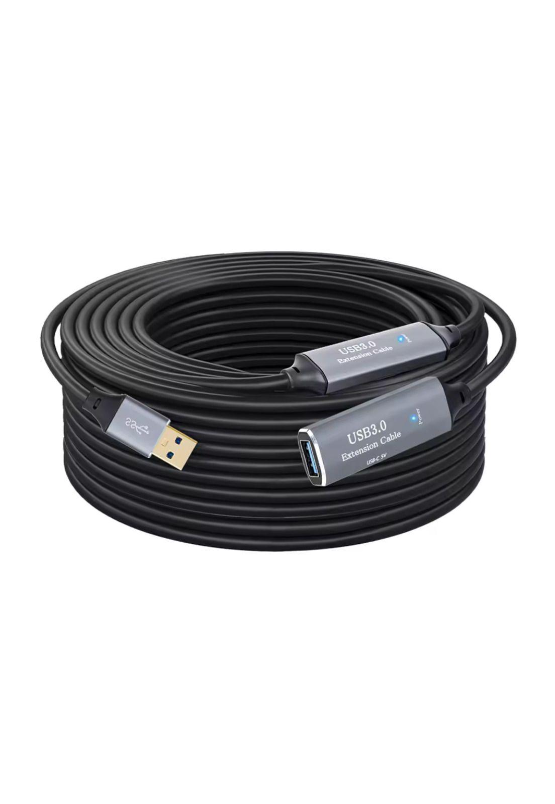 Cable Extensión USB 3.0 Activo con Chip Macho Hembra 10M 5Gbps-0