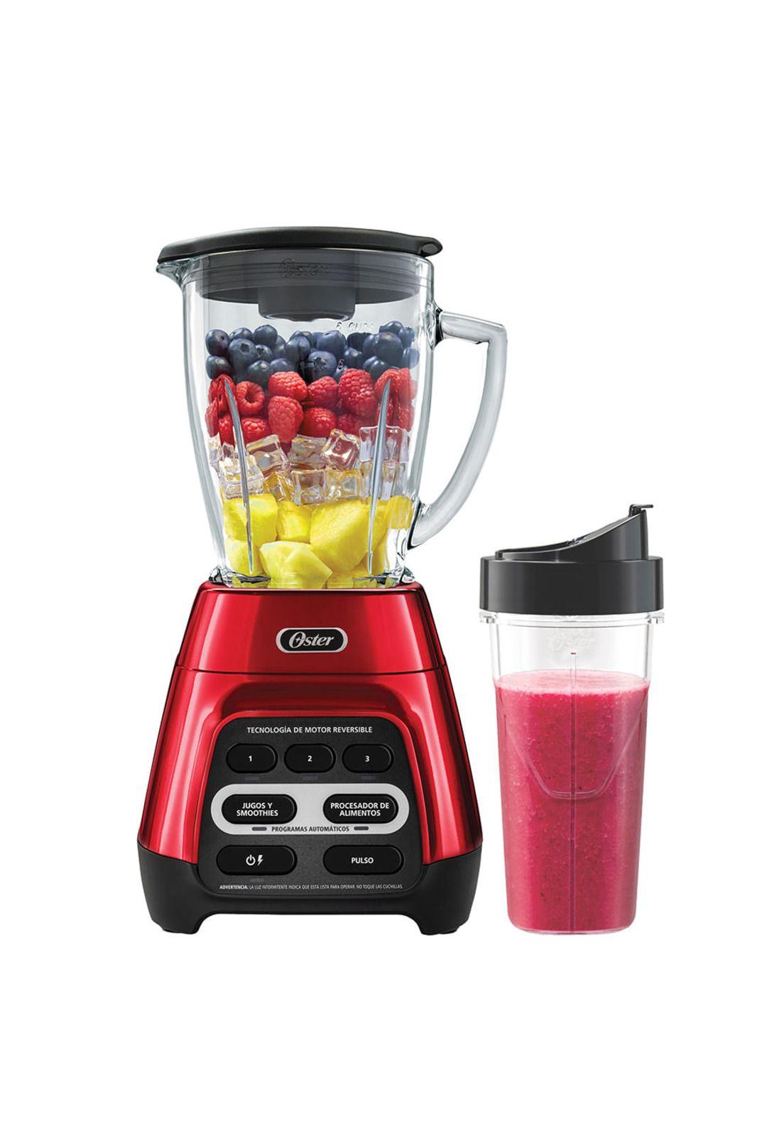Oster Licuadora Roja con Vaso BlendNGo 1.7L-0