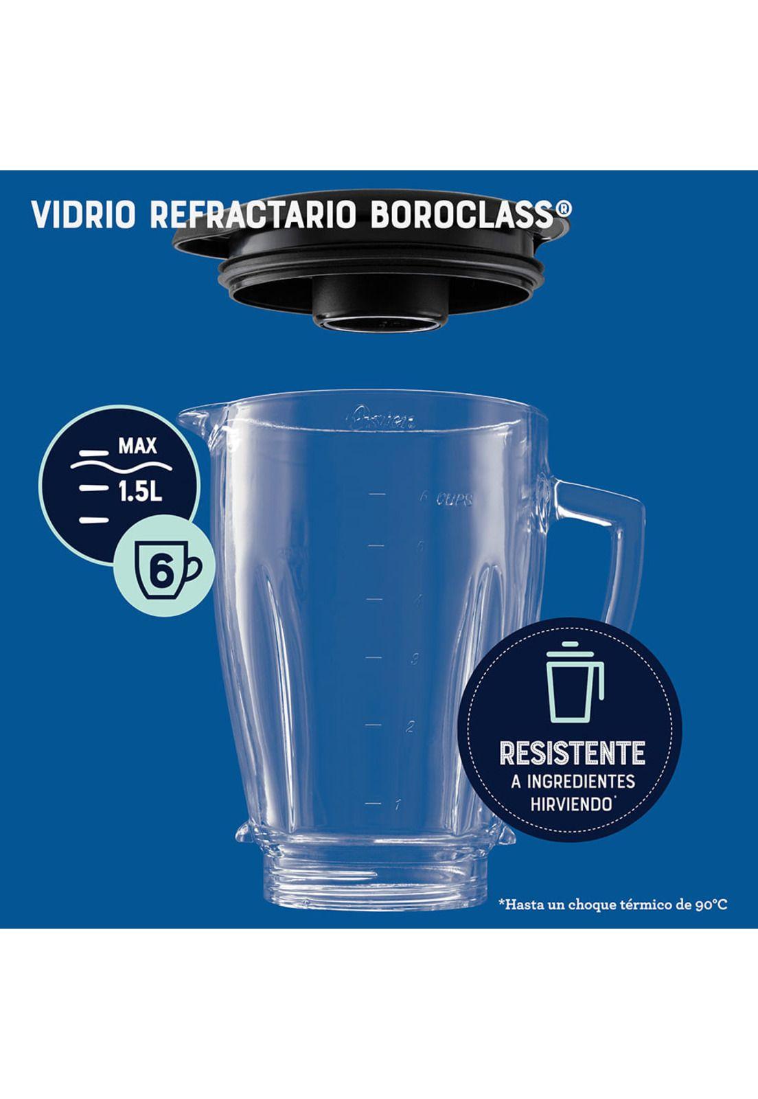 Oster Licuadora Roja con Vaso BlendNGo 1.7L-3
