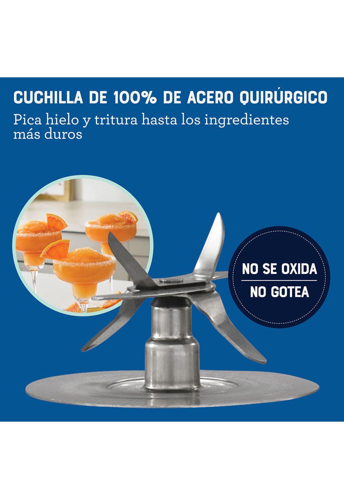 Oster Licuadora Roja con Vaso BlendNGo 1.7L-7