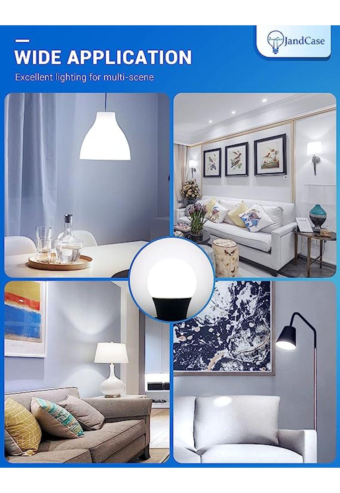 JandCase - Bombilla de luz para refrigerador de 7 W, bombilla LED A15, equivalente a 60 vatios, luz diurna blanca 5000K, 600LM, impermeable para electrodomésticos, ventilador de techo, no regulable-5