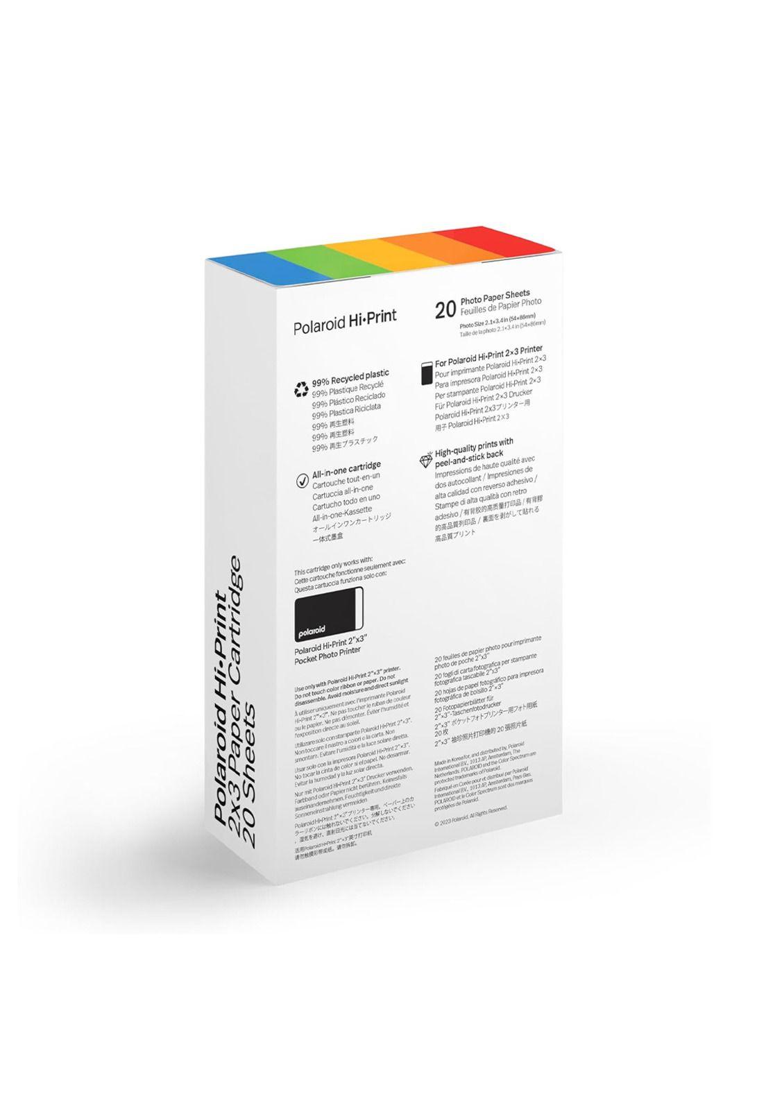 Papel Fotográfico Polaroid Hi-Print de 2 x 3″ (20 exposiciones)-2