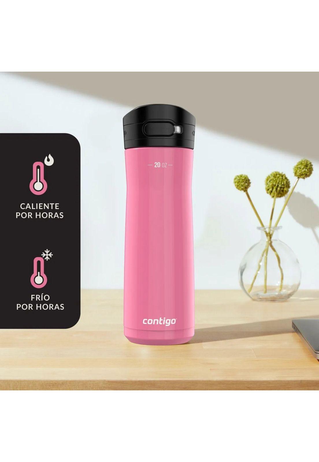 Contigo Jackson Chill 2.0 Autopop Botella de Agua Acero Inoxidable 590ml - Rosado-8